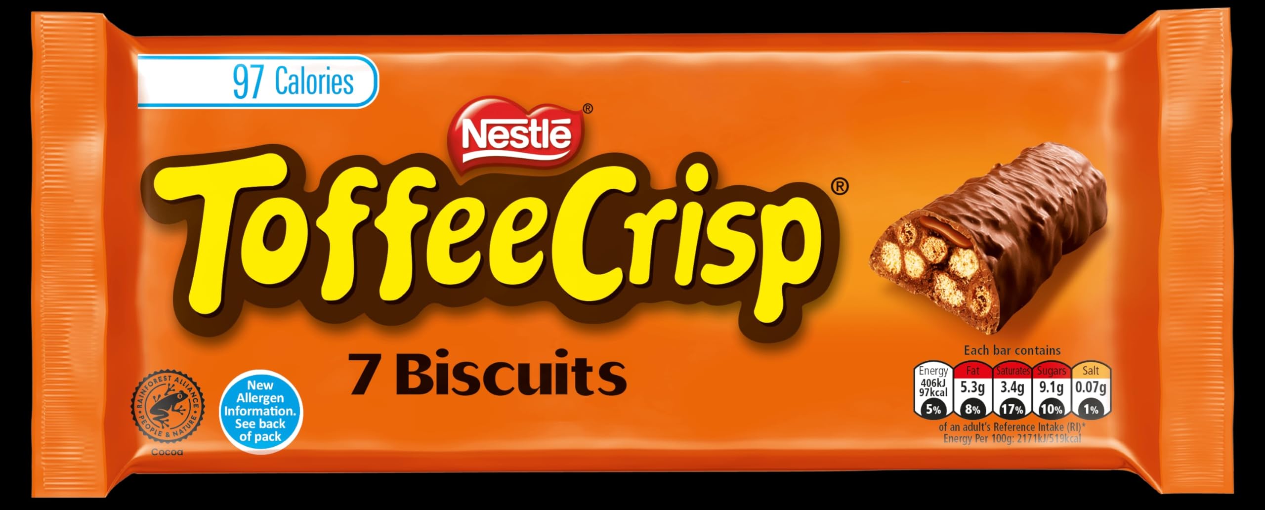 Toffee Crisp Chocolate Biscuit Bar Multipack (7 x 18.7g) 2