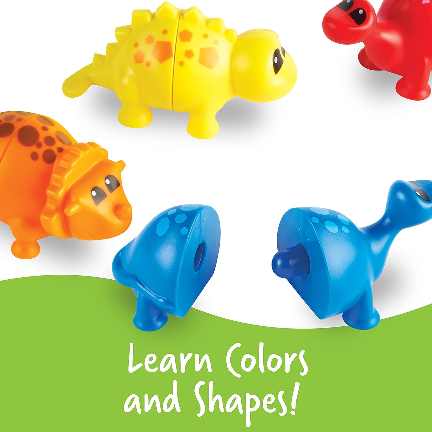 Learning Resources Snap-n-Learn Matching Dinos - Educational Toddler Puzzle for Ages 18 Months+ 2