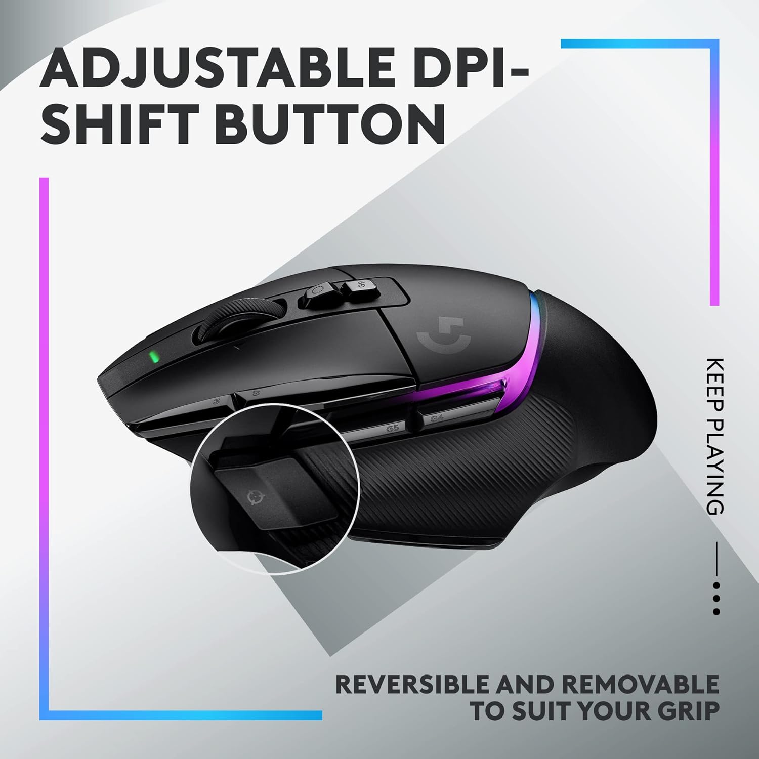 Logitech G502 X PLUS LIGHTSPEED Wireless RGB Gaming Mouse - Black 5