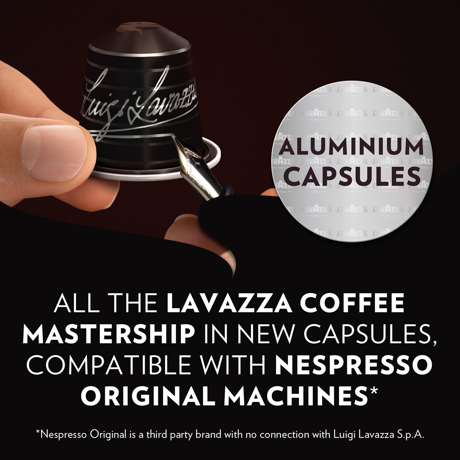 Lavazza Espresso Maestro Ristretto Coffee Capsules - Intensity 12/13 | 30 Count Aluminium Pods