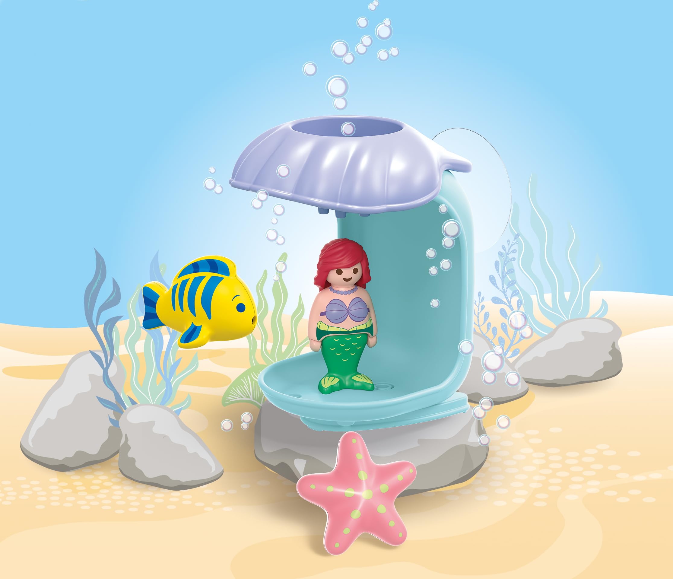 Playmobil JUNIOR Disney Ariel's Shell Shower Water Toy for Toddlers 12 Months+ 4