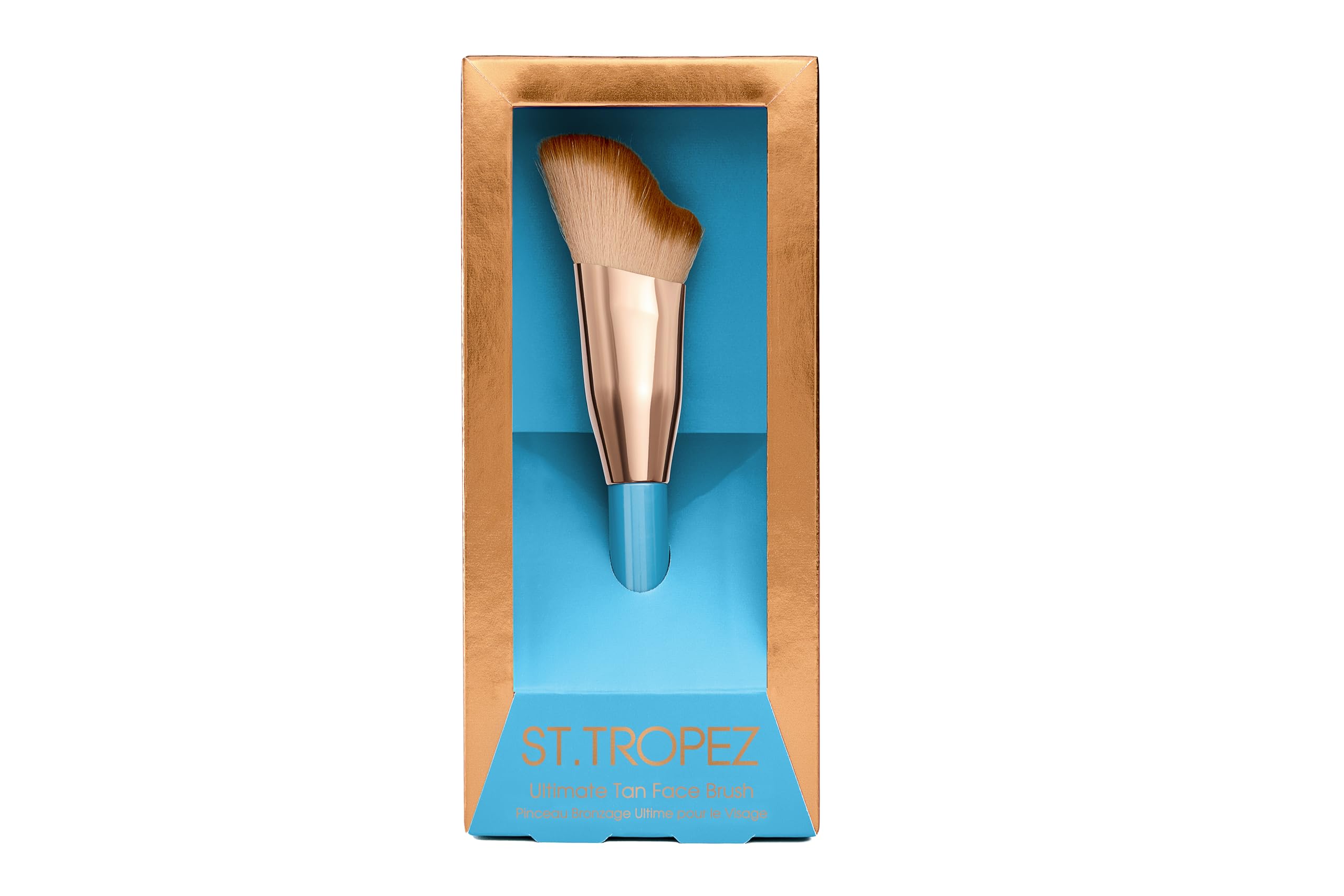 St.Tropez Ultimate Tan Face Brush - Flawless Streak-Free Application | Vegan Bristles | Blue
