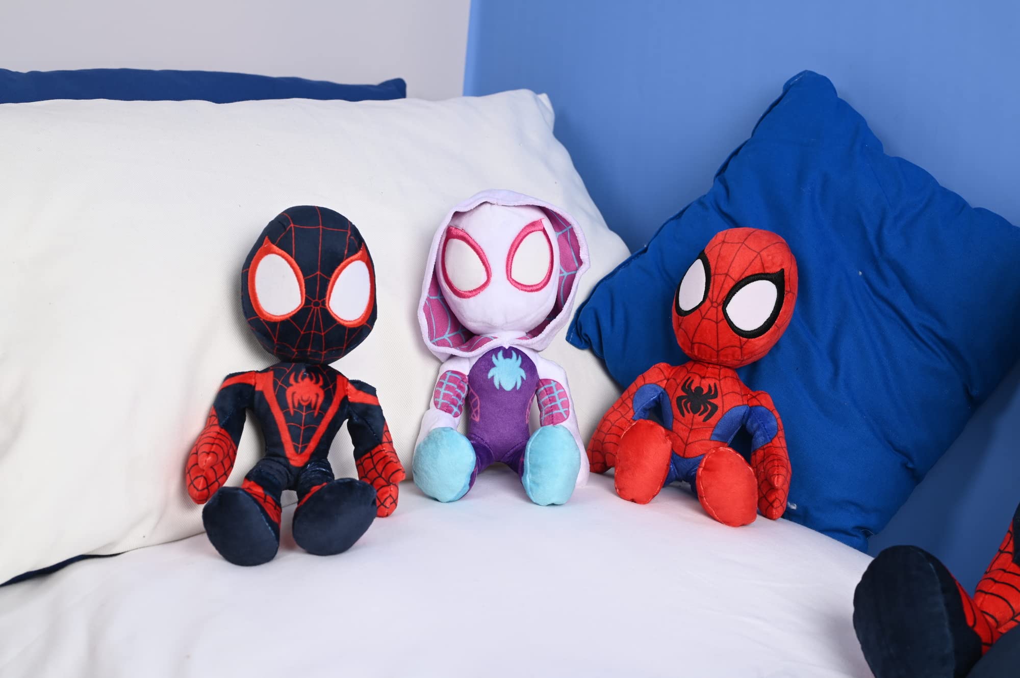 Simba Disney Spiderverse Ghost Spider Soft Toy - 25 cm Plush with Glow in the Dark Eyes 7