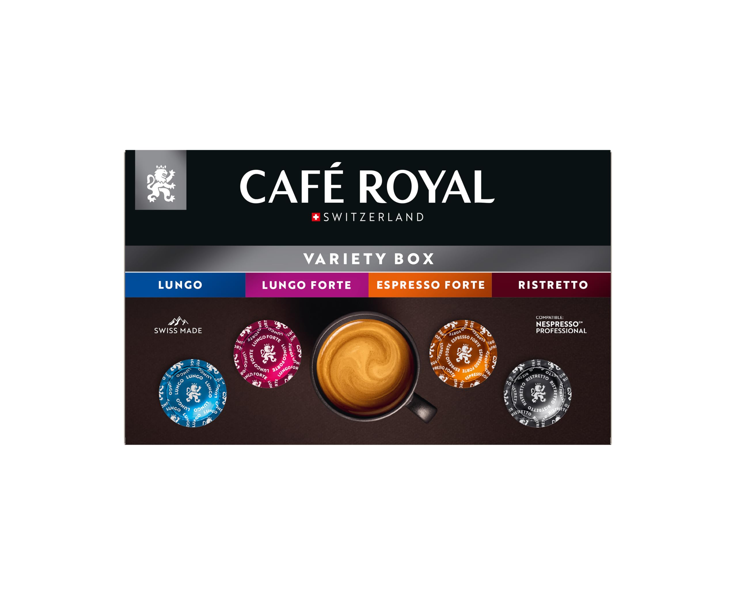 Café Royal Professional Pads, Variety Box, 40 Pods for Nespresso Professional Machines 2
