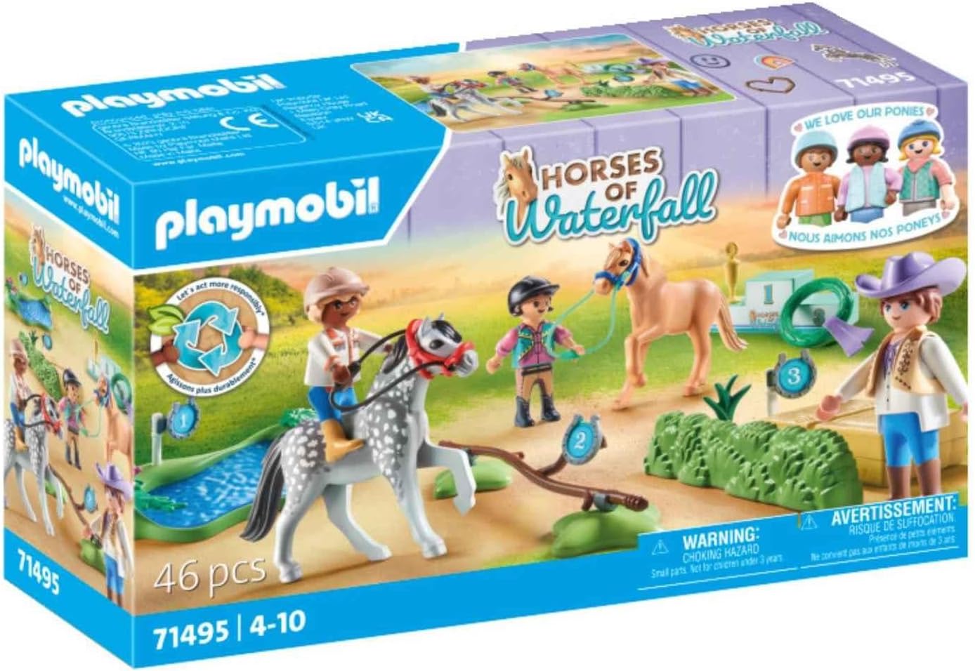 Playmobil 71495 Horses of Waterfall: Pony Tournament Playset for Ages 4+ 3