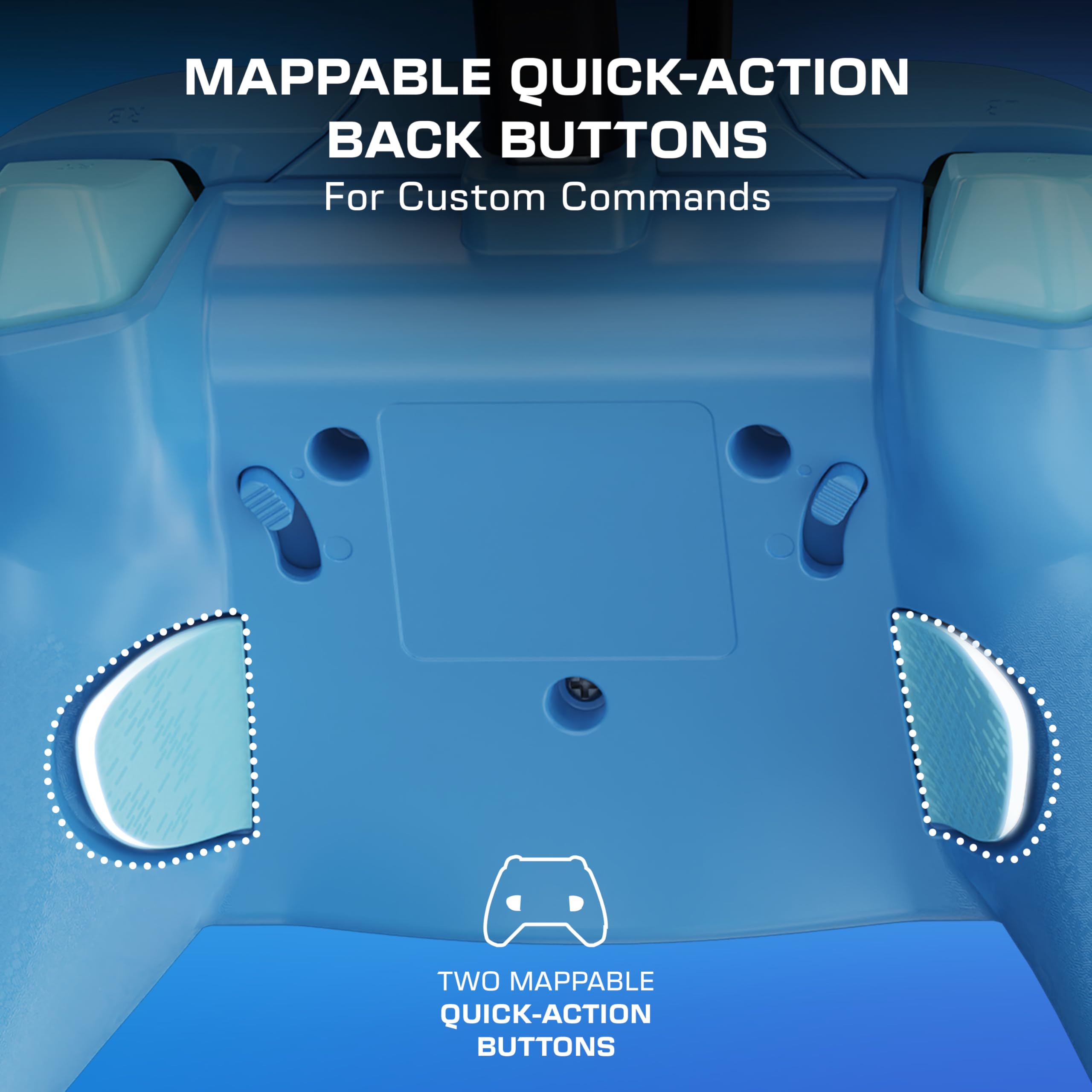 Turtle Beach Rematch Advanced Blue Kitsune Wired Gaming Controller for Xbox