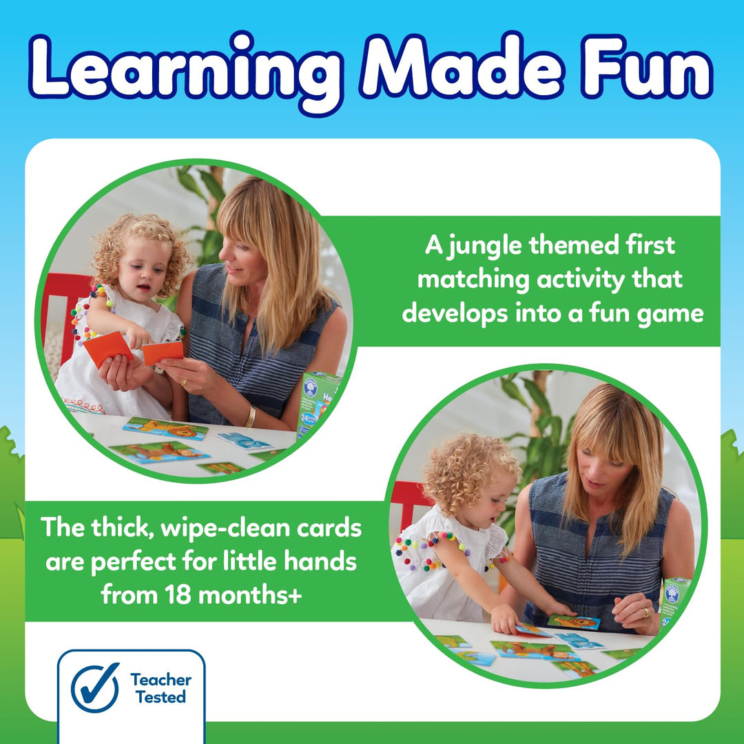 Orchard Toys Jungle Heads and Tails Card Game - 2-in-1 Matching & Memory Game for Toddlers
