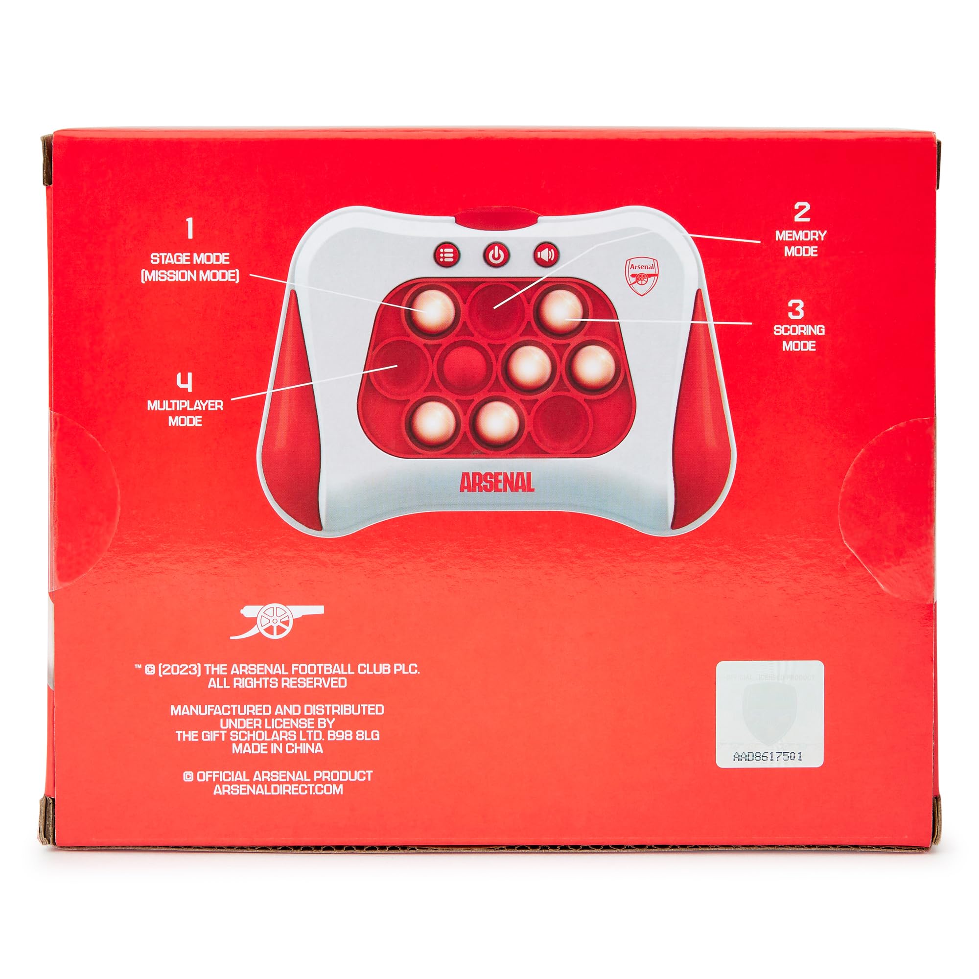 The Gift Scholars Arsenal FC Pop It Electric Lights Puzzle Game | Silicone | Unisex Children 5