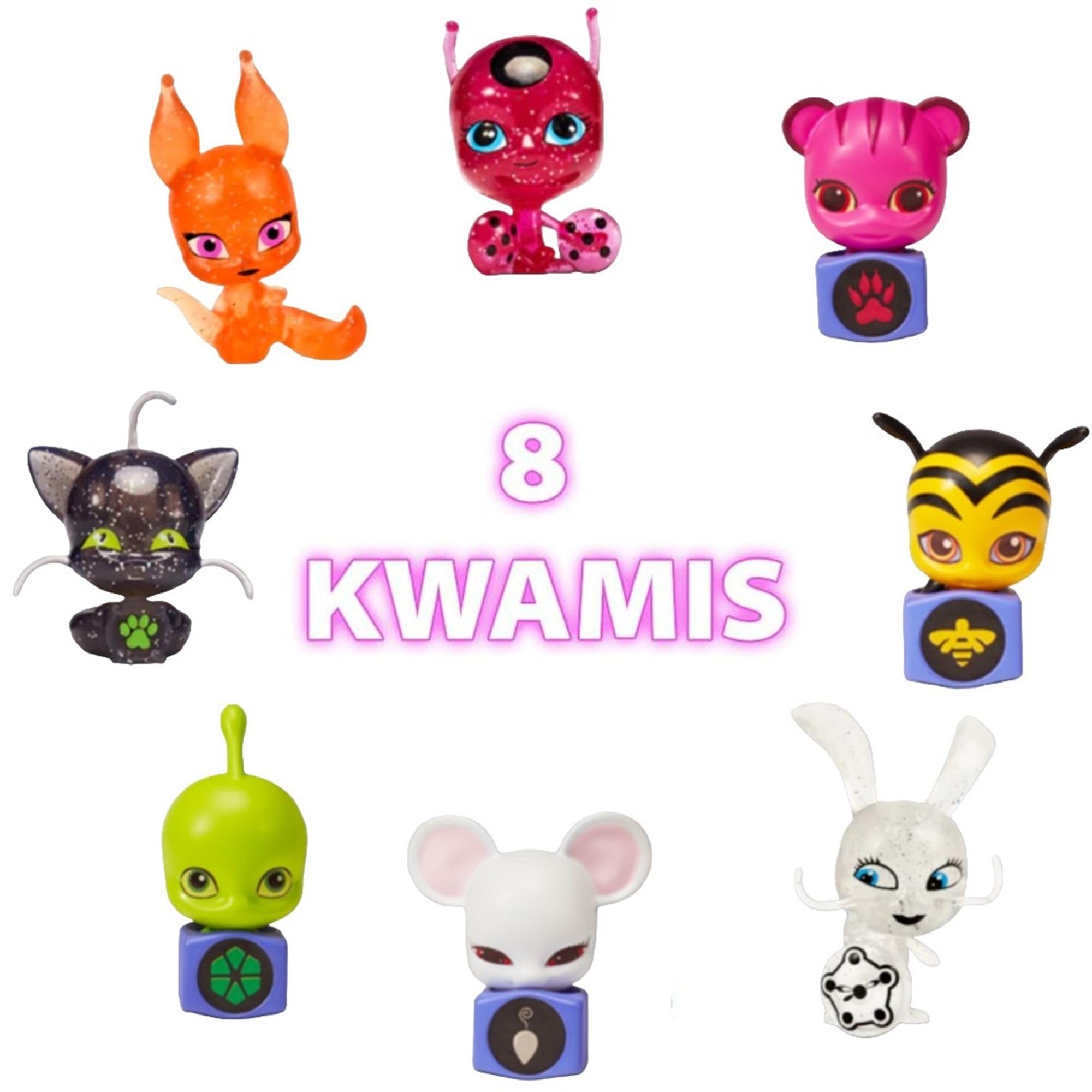 Miraculous Bandai Ladybug and Cat Noir Kwami Surprise 8 Pack - Collectible Plastic Figures for Kids 10