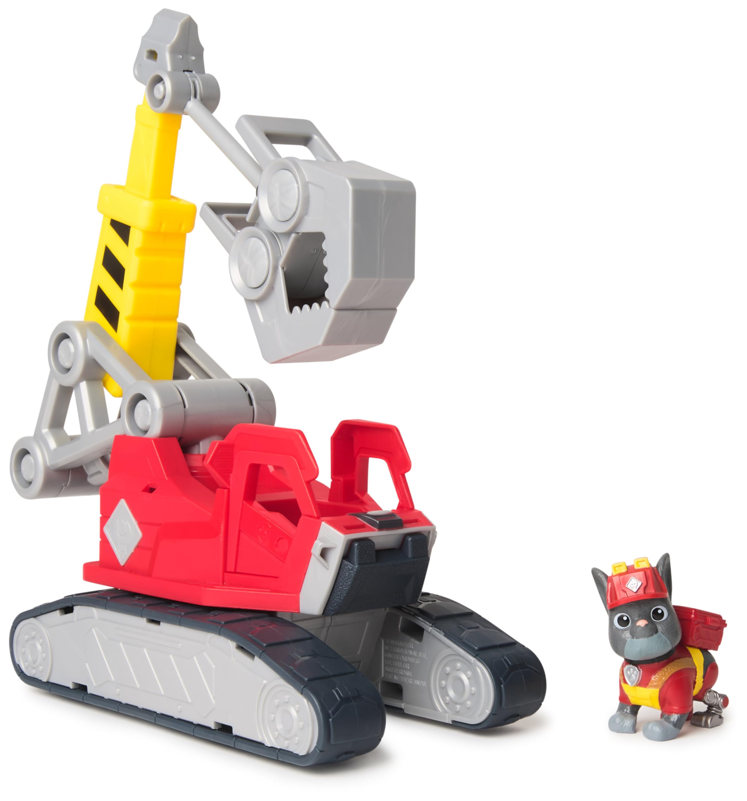Rubble & Crew Charger's Mega Power Crane Toy Truck with Figure | Ages 3+ | Plastic