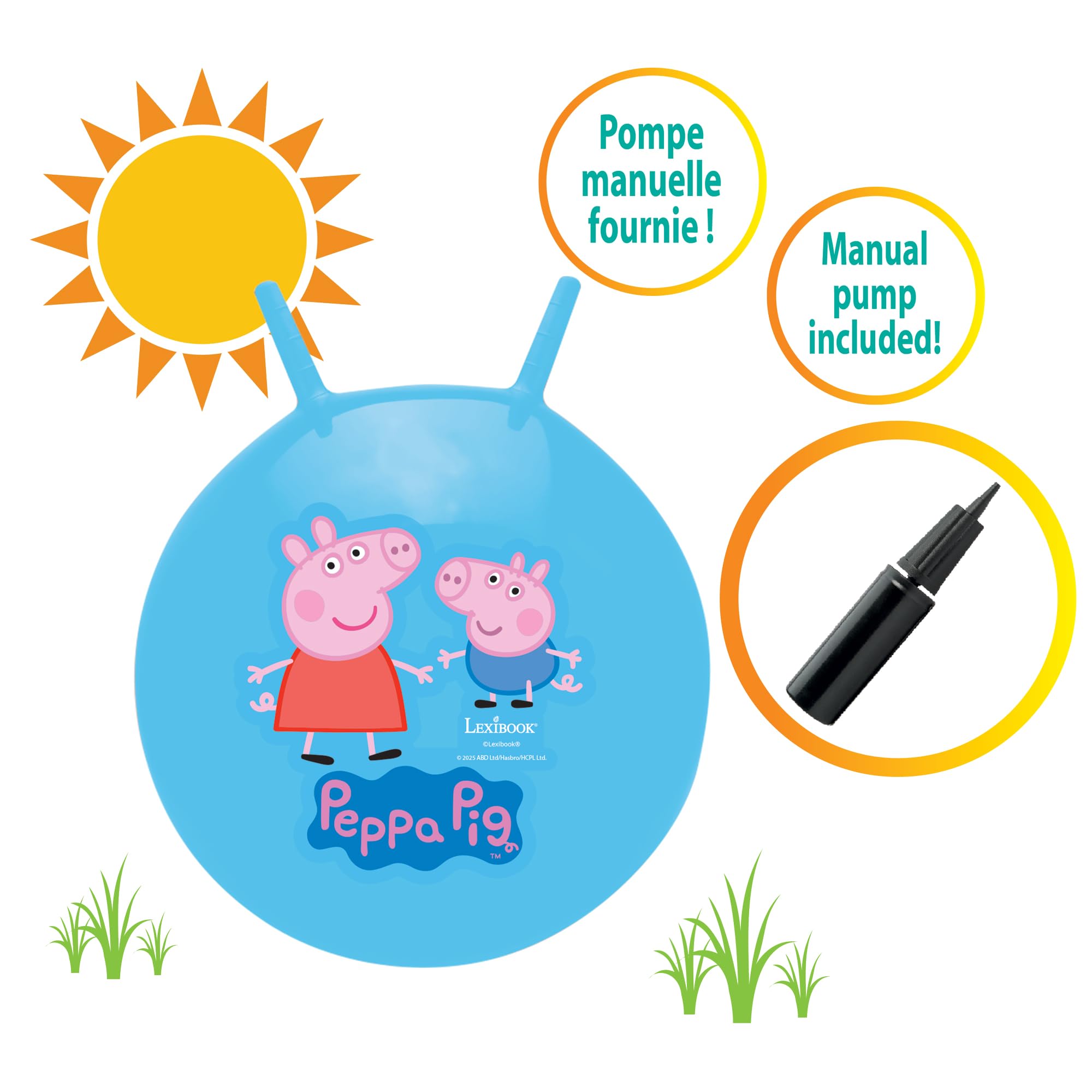 Peppa Pig Inflatable Hopper Ball - Fun Bouncing Toy for Kids 3 Years and Up