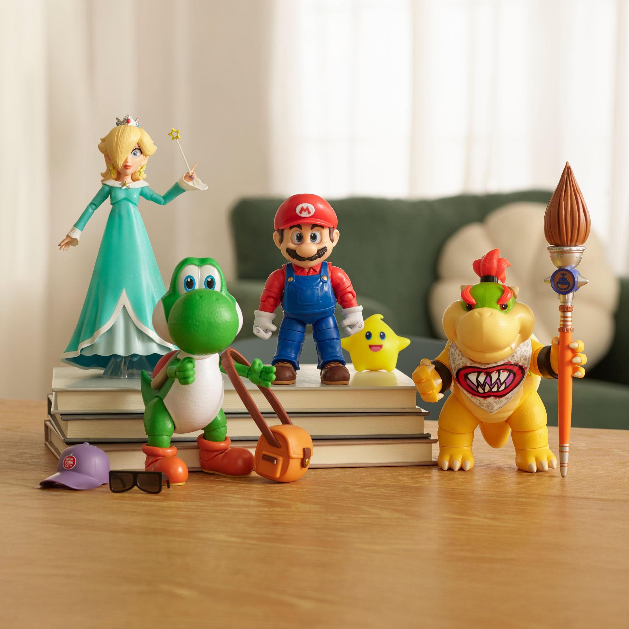 Jakks Pacific Super Mario Galaxy Movie Rosalina Action Figure, 5-inch (12.7cm) with Star Wand