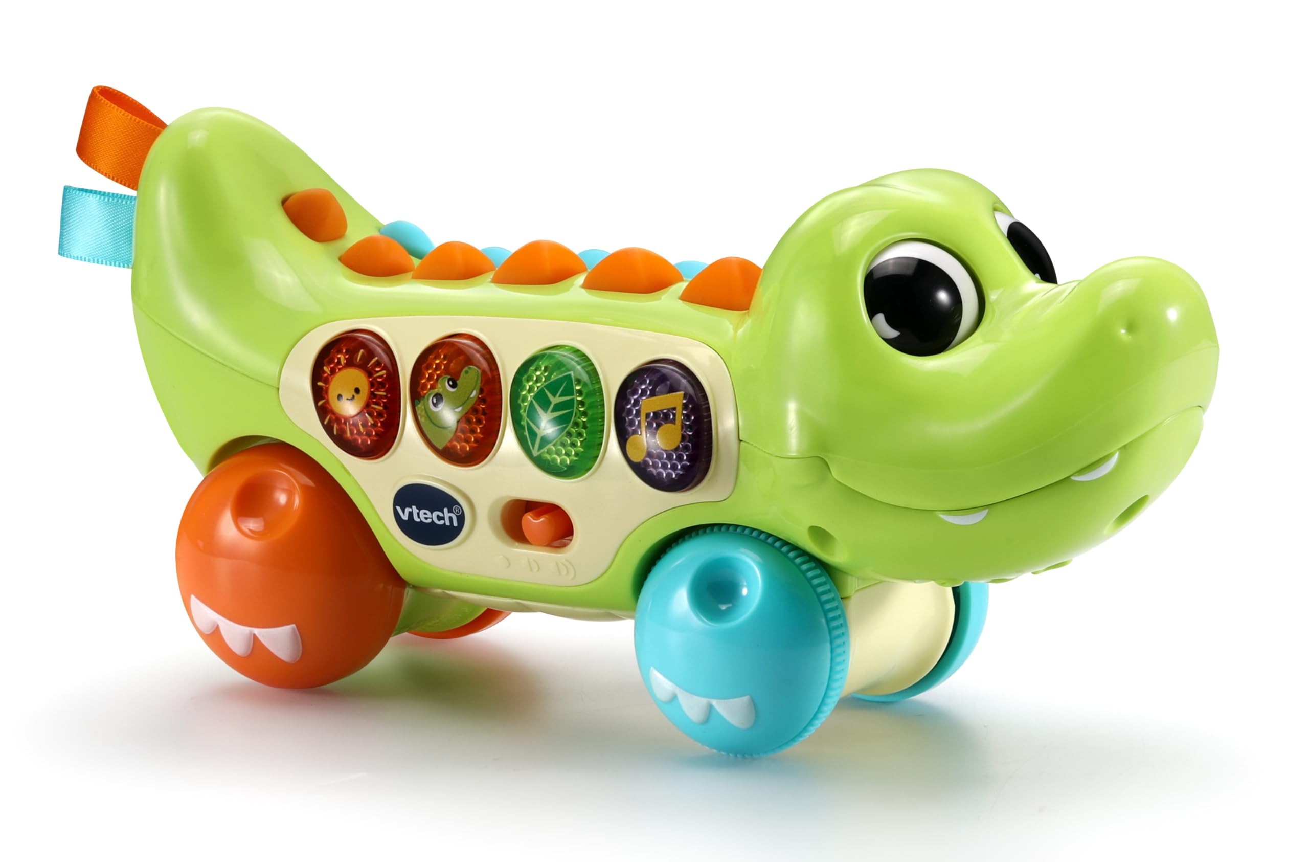 VTech Squishy Spikes Alligator - Interactive Push Along Toy for 6 Months+ 6