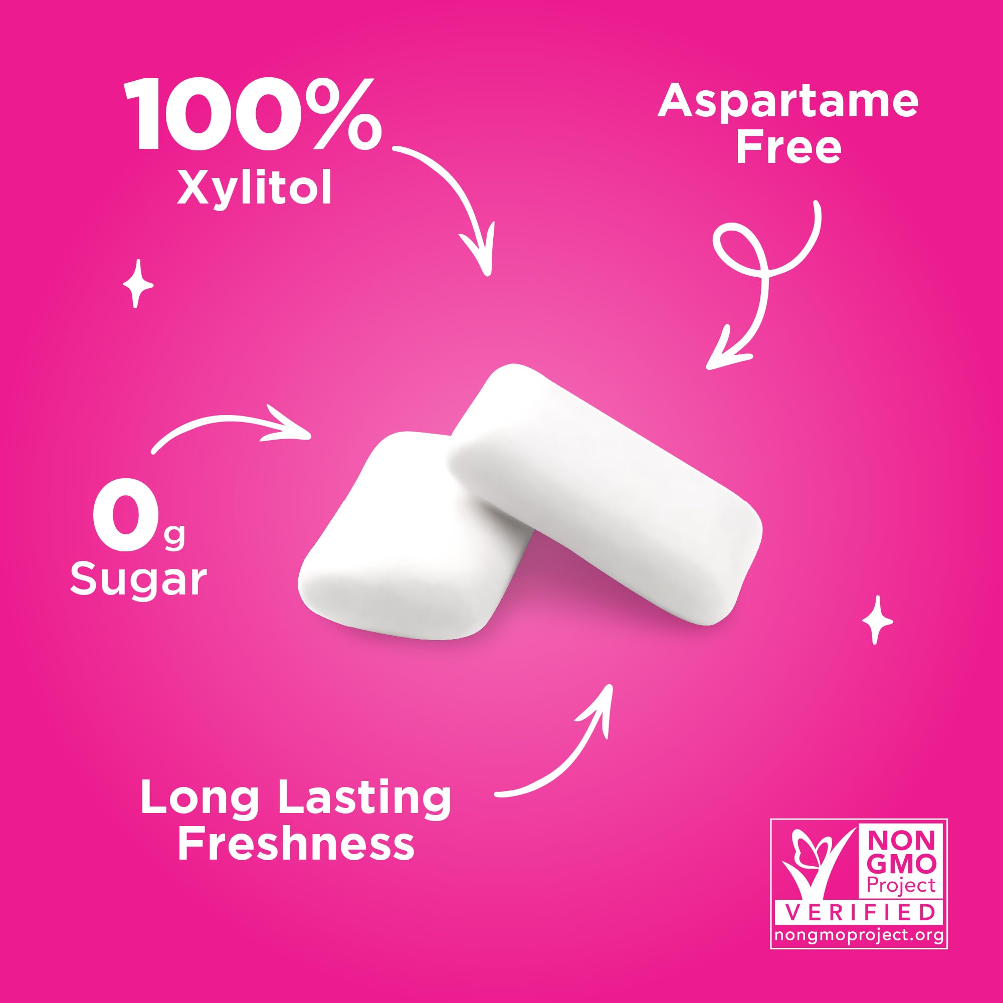 PUR - Pomegranate Mint Sugar-Free Chewing Gum (55 Pieces, Pack of 6) 3