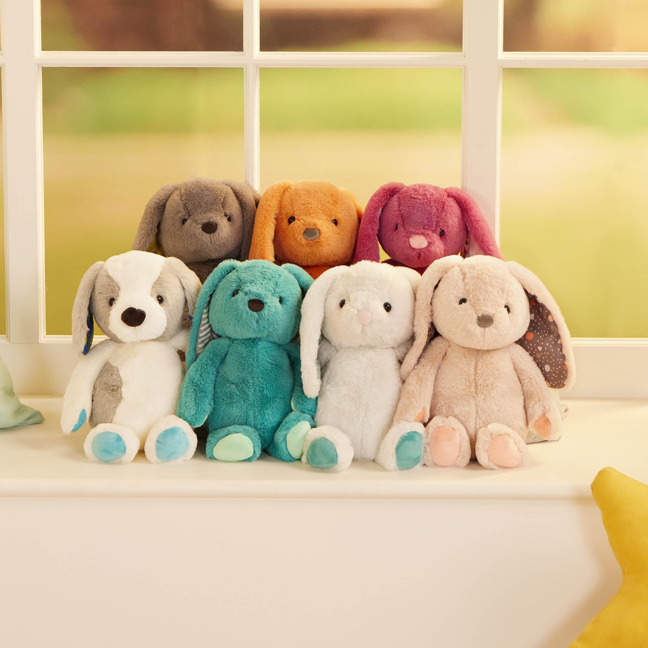 B. toys Plush Bunny - Super Soft Stuffed Animal | Teal | 31 cm | Ages 0 Months+ 9