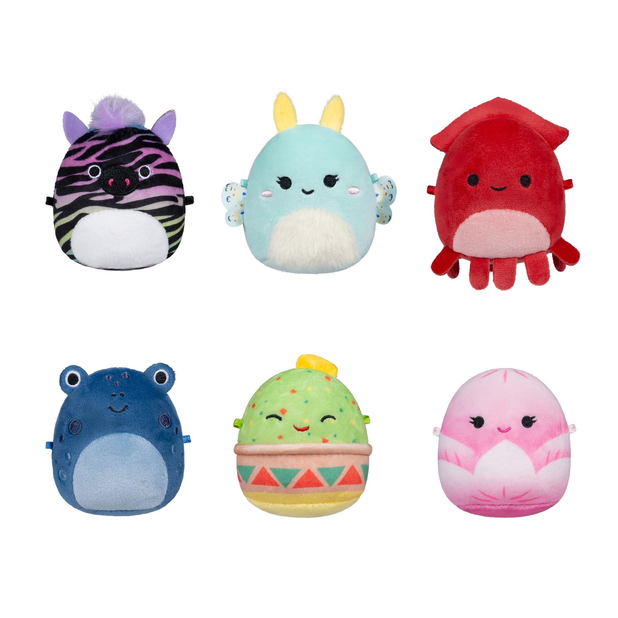 Squishmallows Micromallows 6-Pack Plush - 2.5" Mini Collectible Stuffed Animals for Ages 6+ 1
