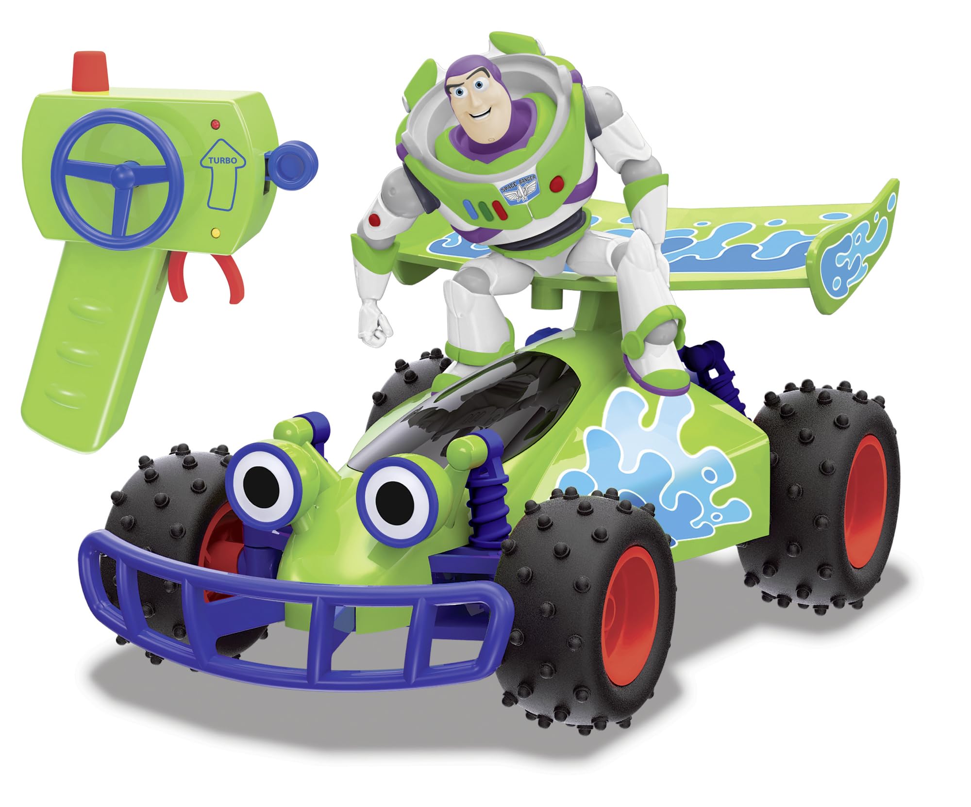Jada Toys Disney Pixar Toy Story 4 Turbo Buggy with Buzz Lightyear - 1:24 Scale Remote Control Vehicle 1