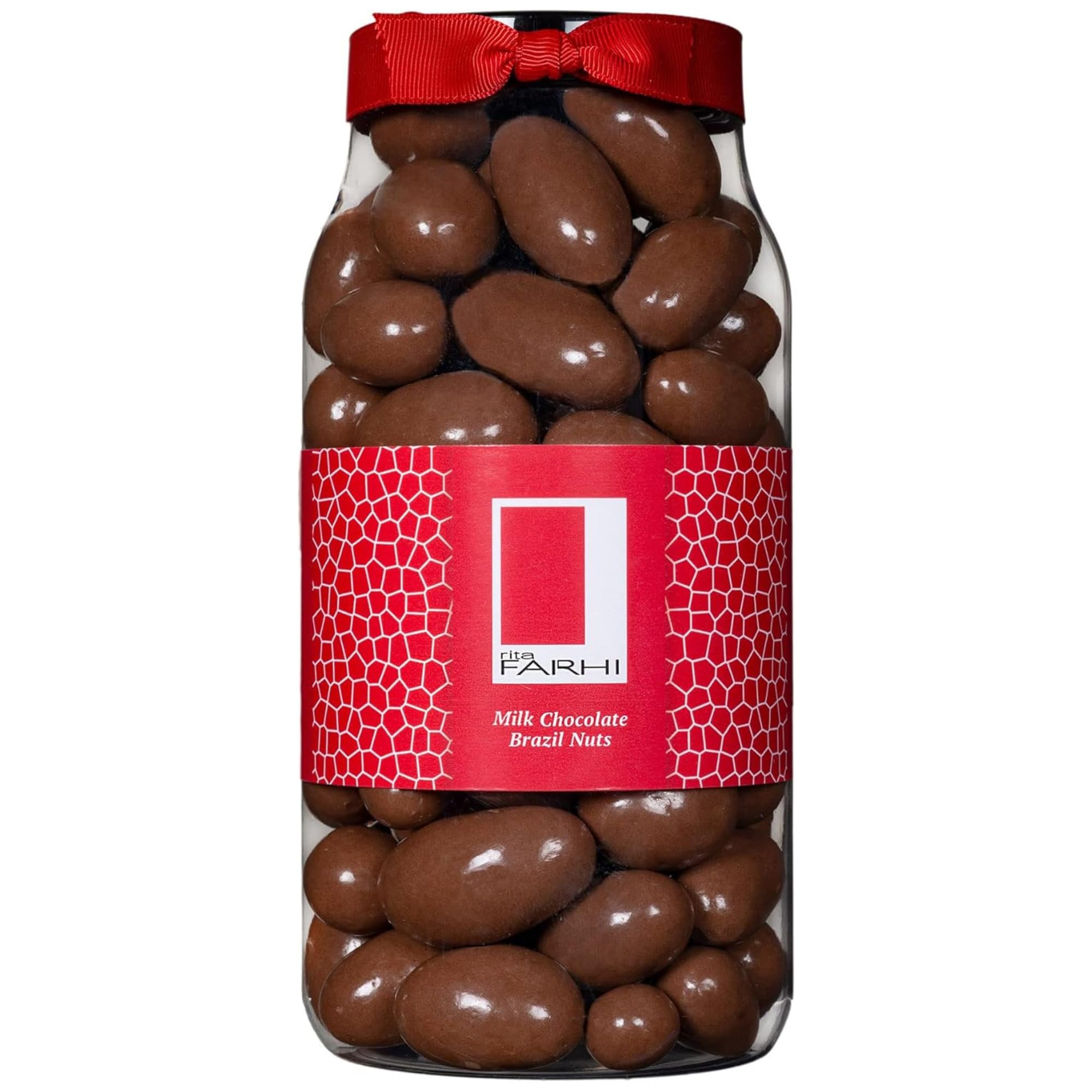 Rita Farhi Milk Chocolate Coated Brazil Nuts Luxury Gift Jar 740g
