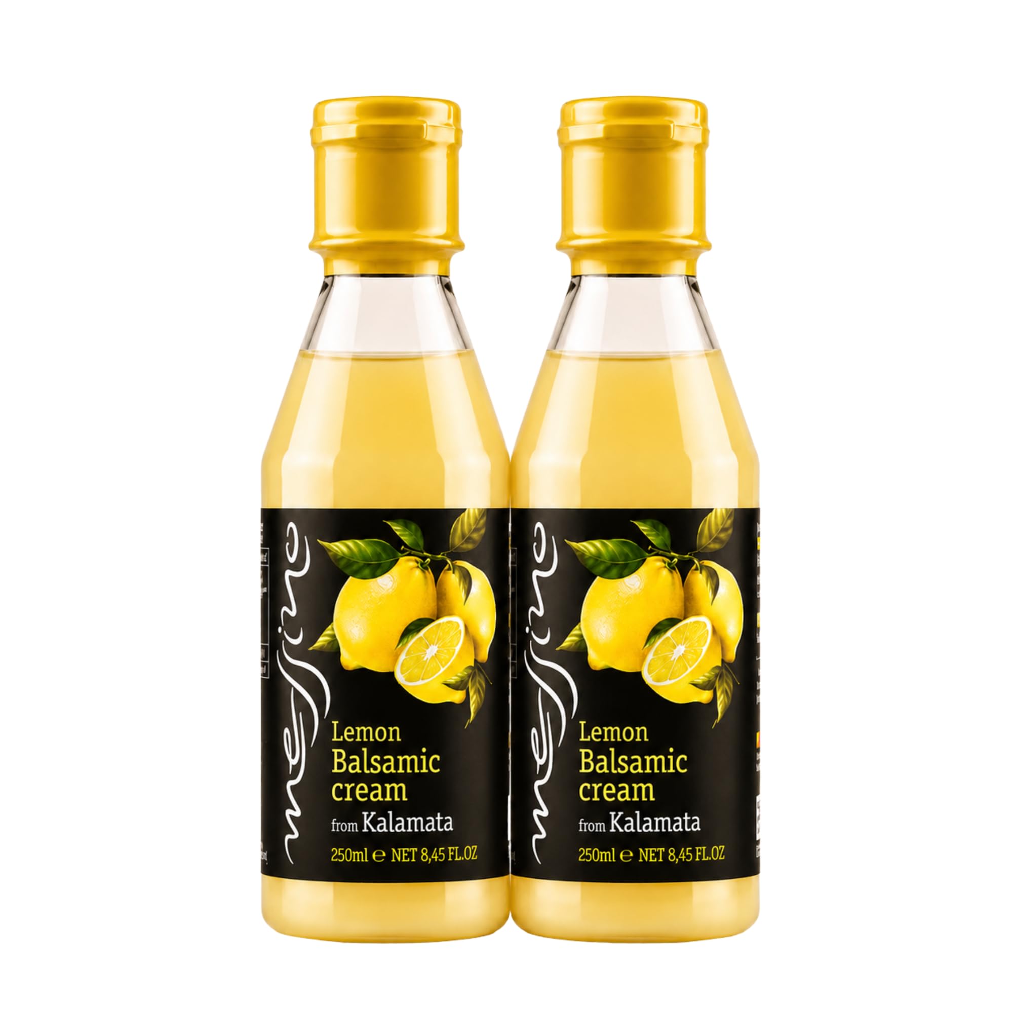 Messino Greek Lemon White Balsamic Cream - 2 x 250 ml Bottles (500 ml Total) 1