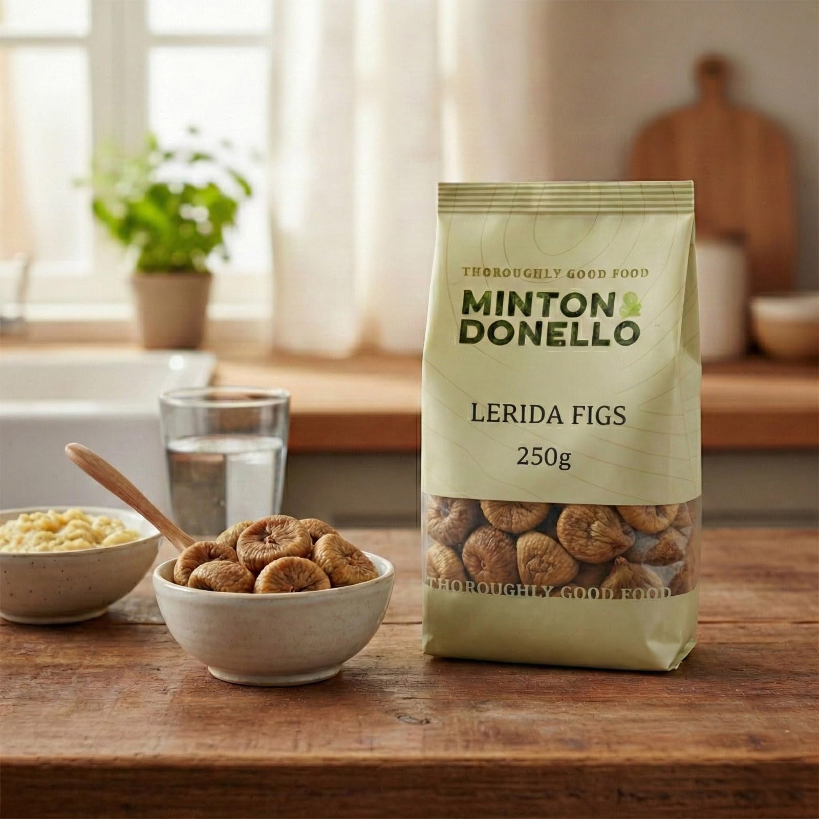 Minton & Donello Dried Figs - Soft & Sweet | Nutrient-Rich | 250g Bag
