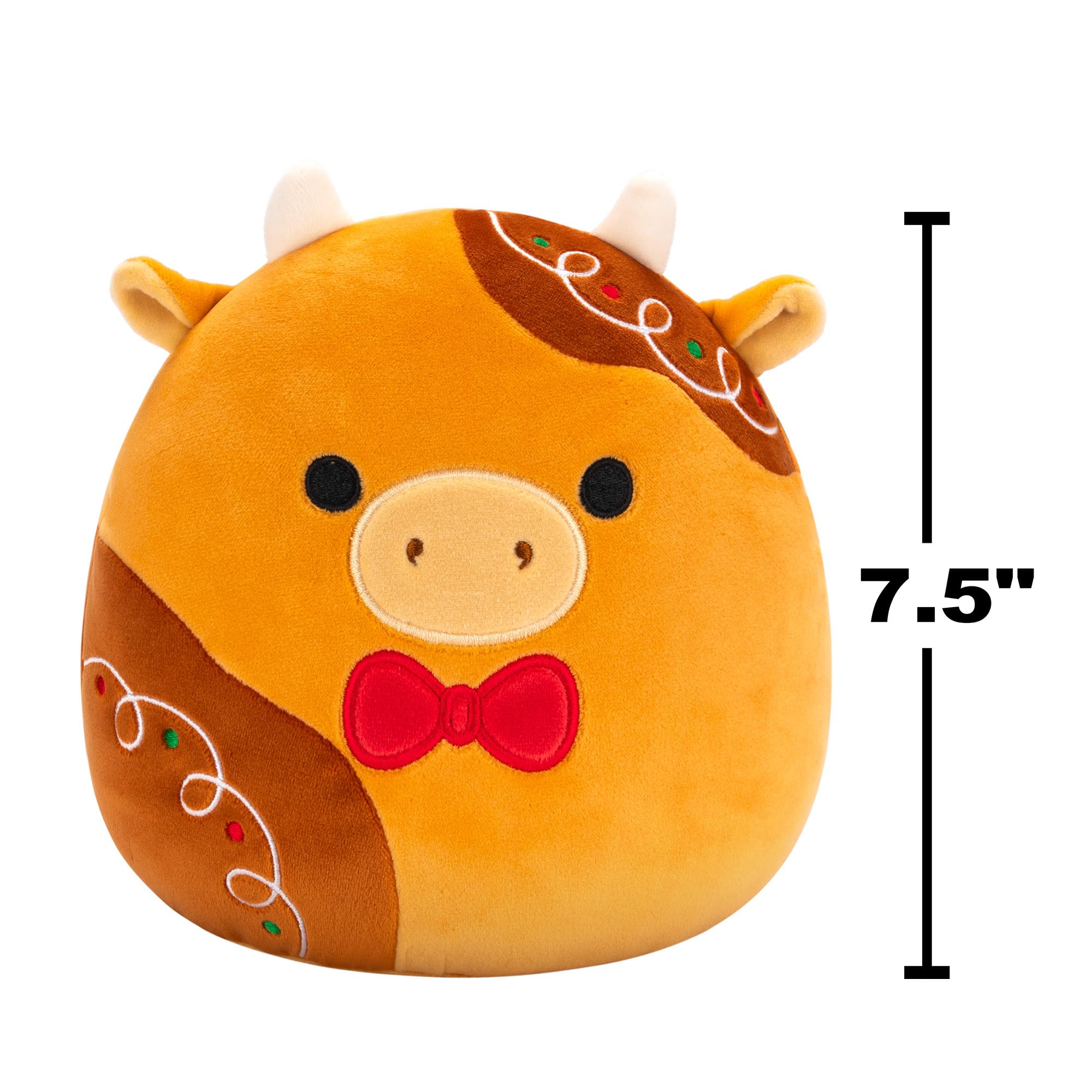 Squishmallows Jericho the Gingerbread Cow - 7.5-Inch Plush Collectible for Ages 3+ 13