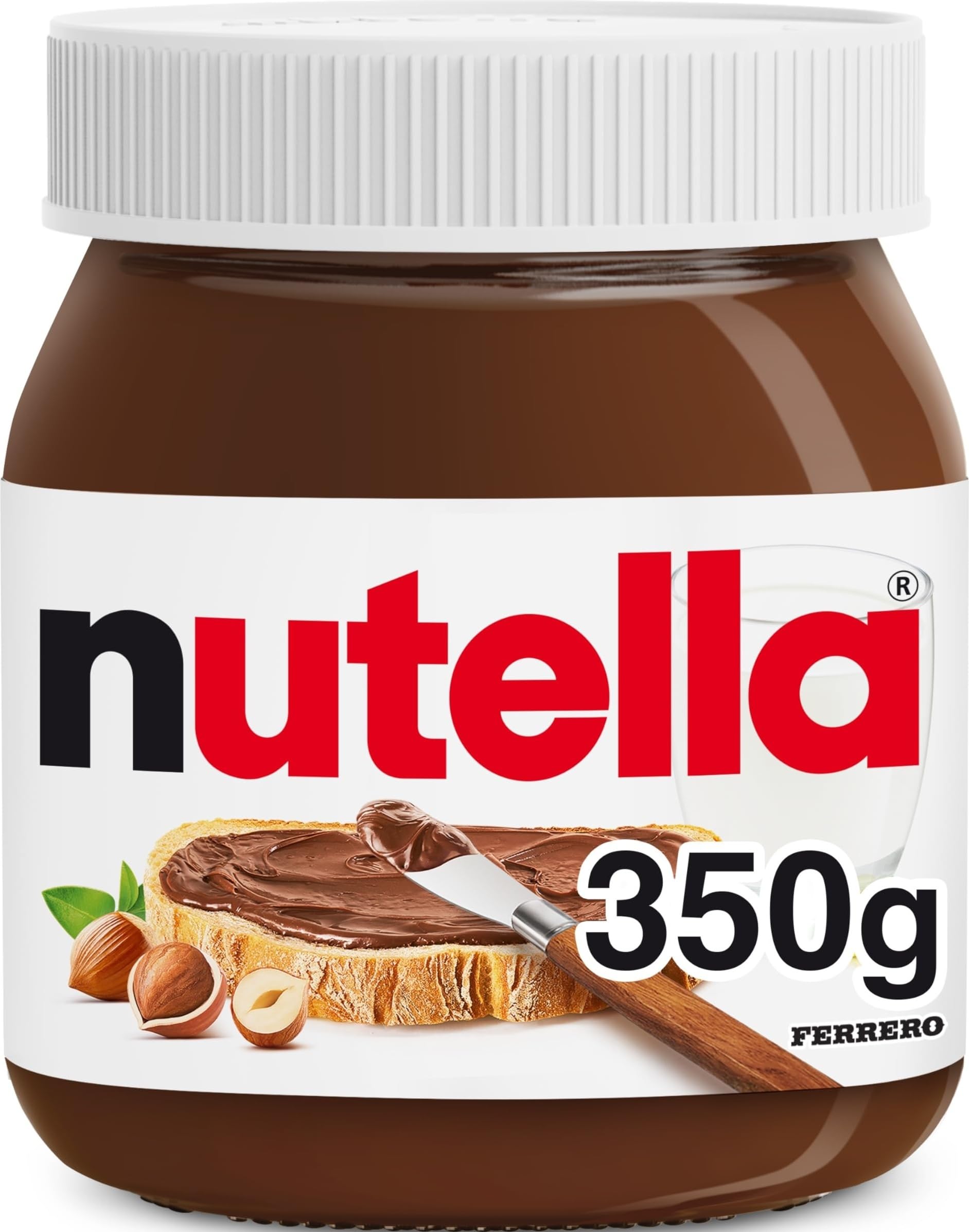 Nutella Hazelnut Chocolate Spread - 350g Jar | Suitable for Vegetarians 1