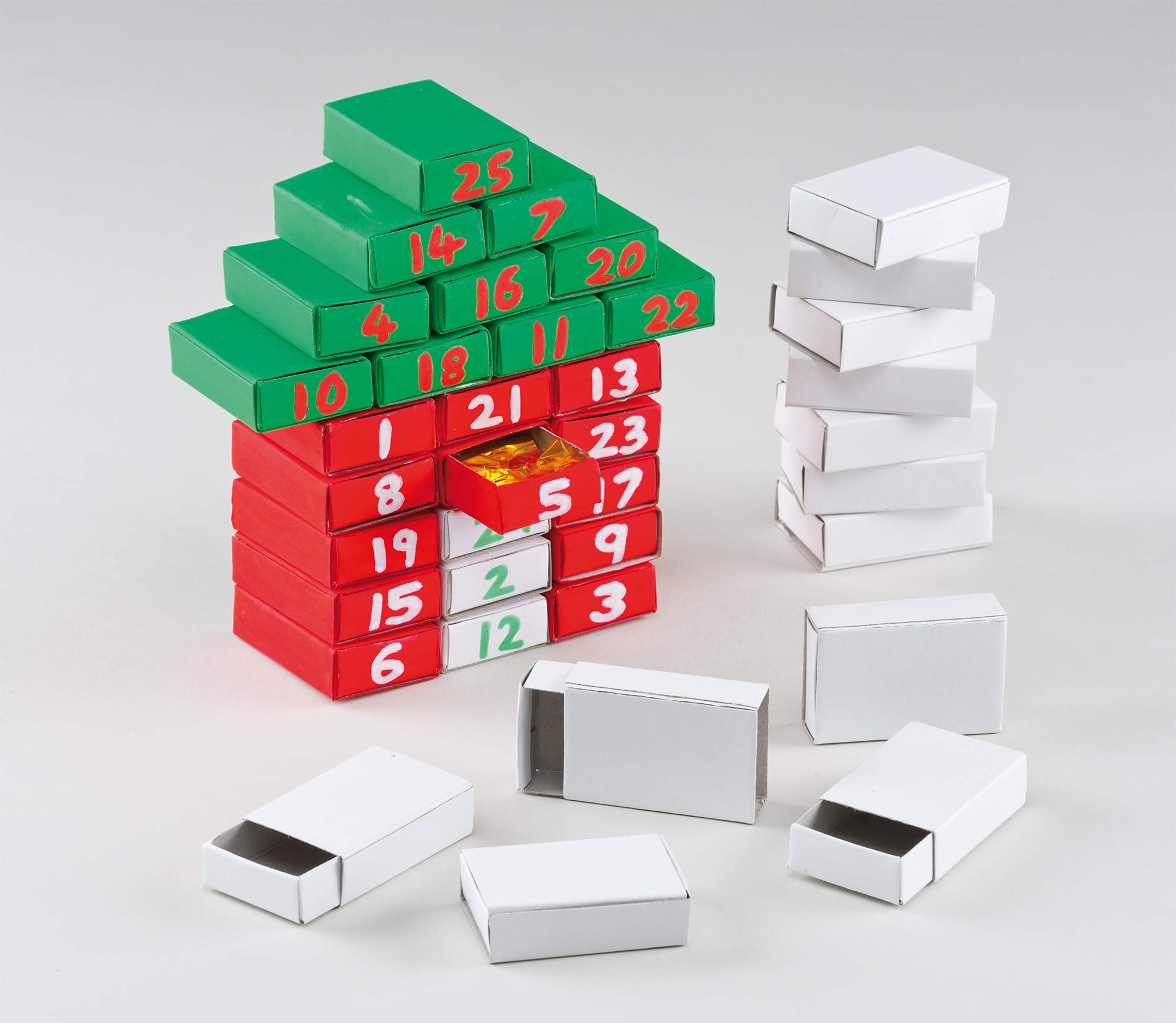 Baker Ross E5324 Craft Matchboxes - Pack of 30 for Decorating & Storage | 52mm x 35mm