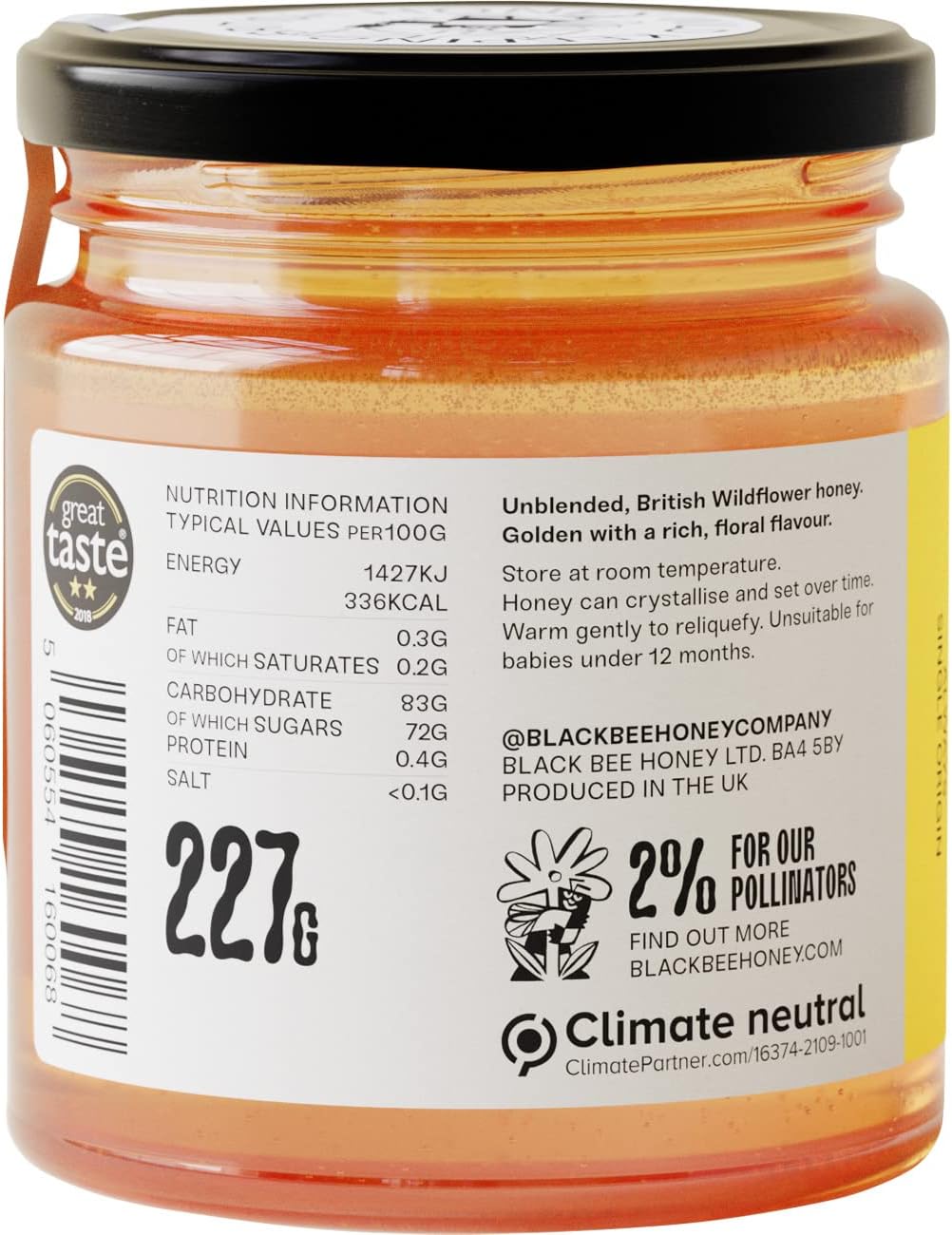 British Summer Honey - Pure and Natural Single Origin Honey 227g 6