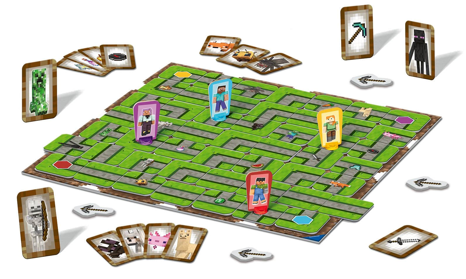 Ravensburger Minecraft Labyrinth - The Moving Maze Board Game for Kids and Families