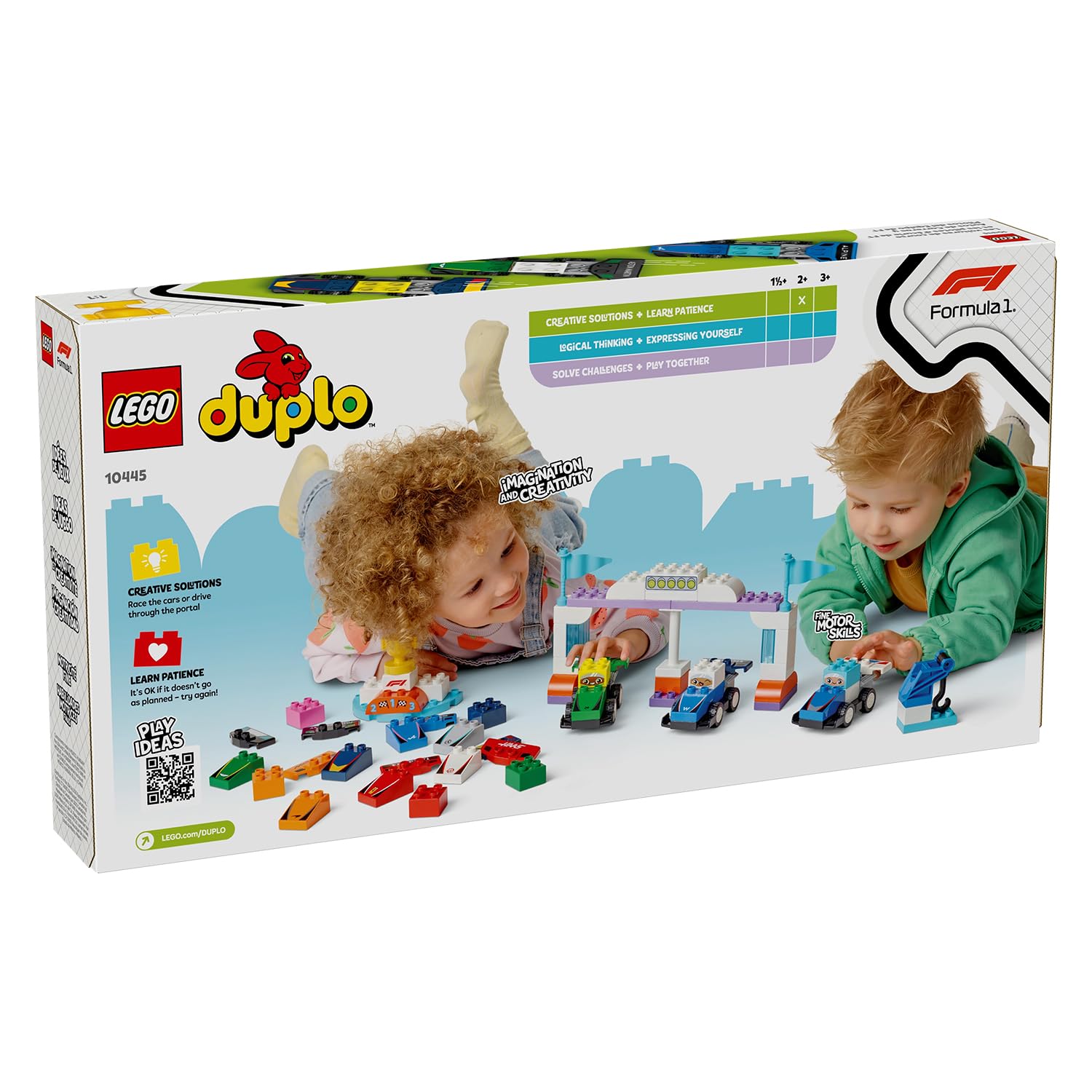LEGO DUPLO Town F1 Team Race Cars & Drivers Building Toy - 2+ Year Olds 6