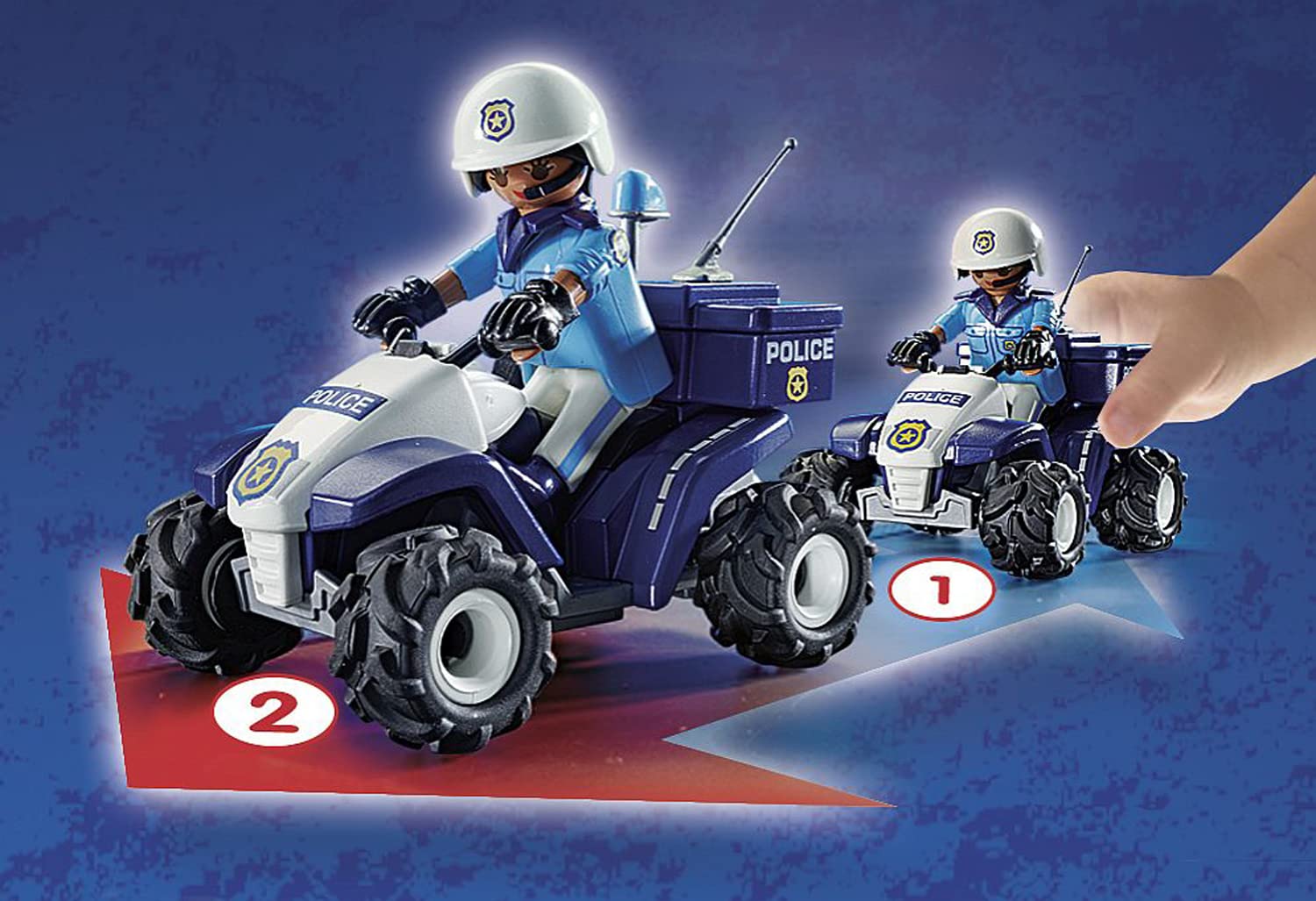Playmobil 71092 Farm Tractor Playset with Farmer and Police Figure - Ages 4+ 6