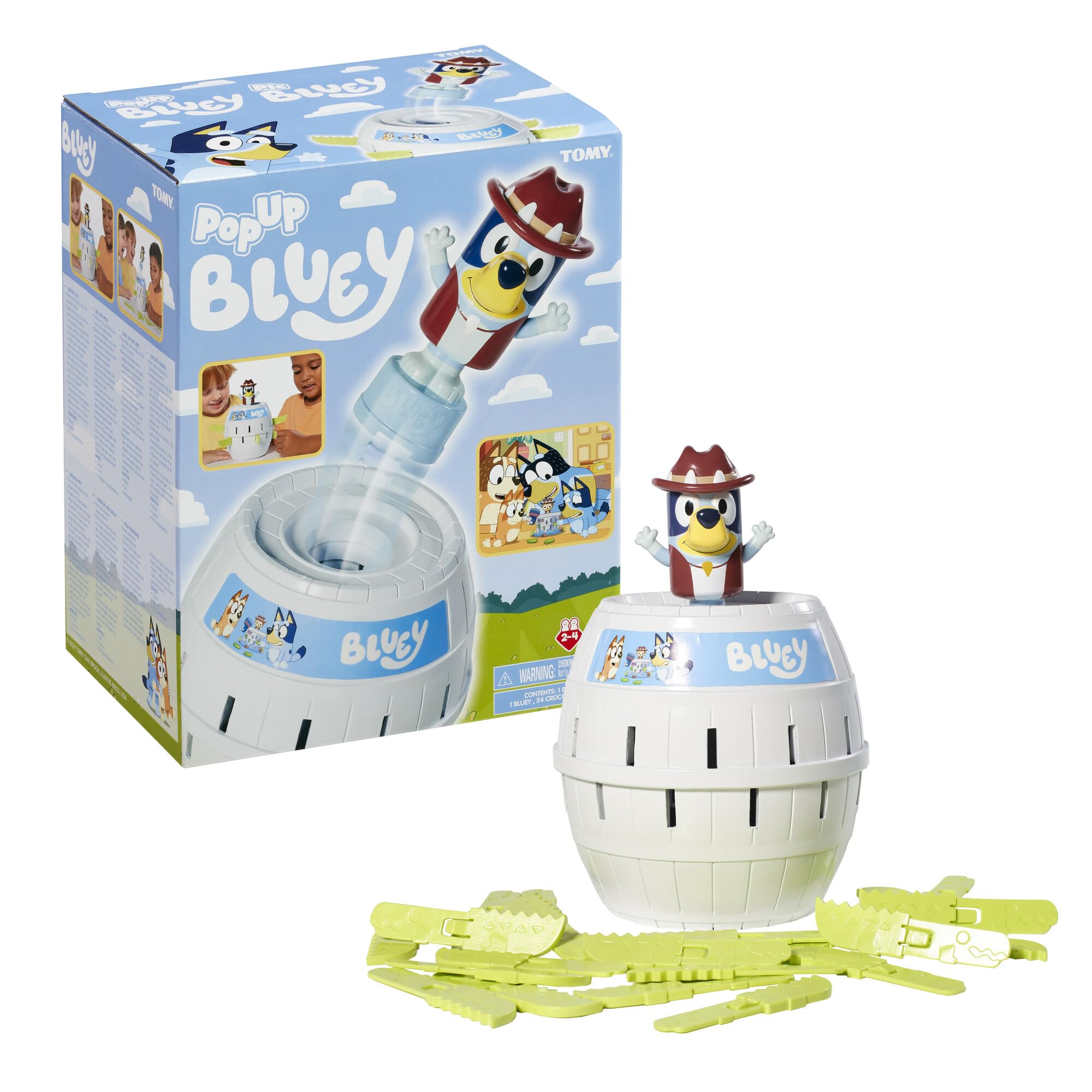 TOMY Pop Up Bluey - Official Bluey Board Game for Kids 4+ - 2 to 4 Player Family Game 6
