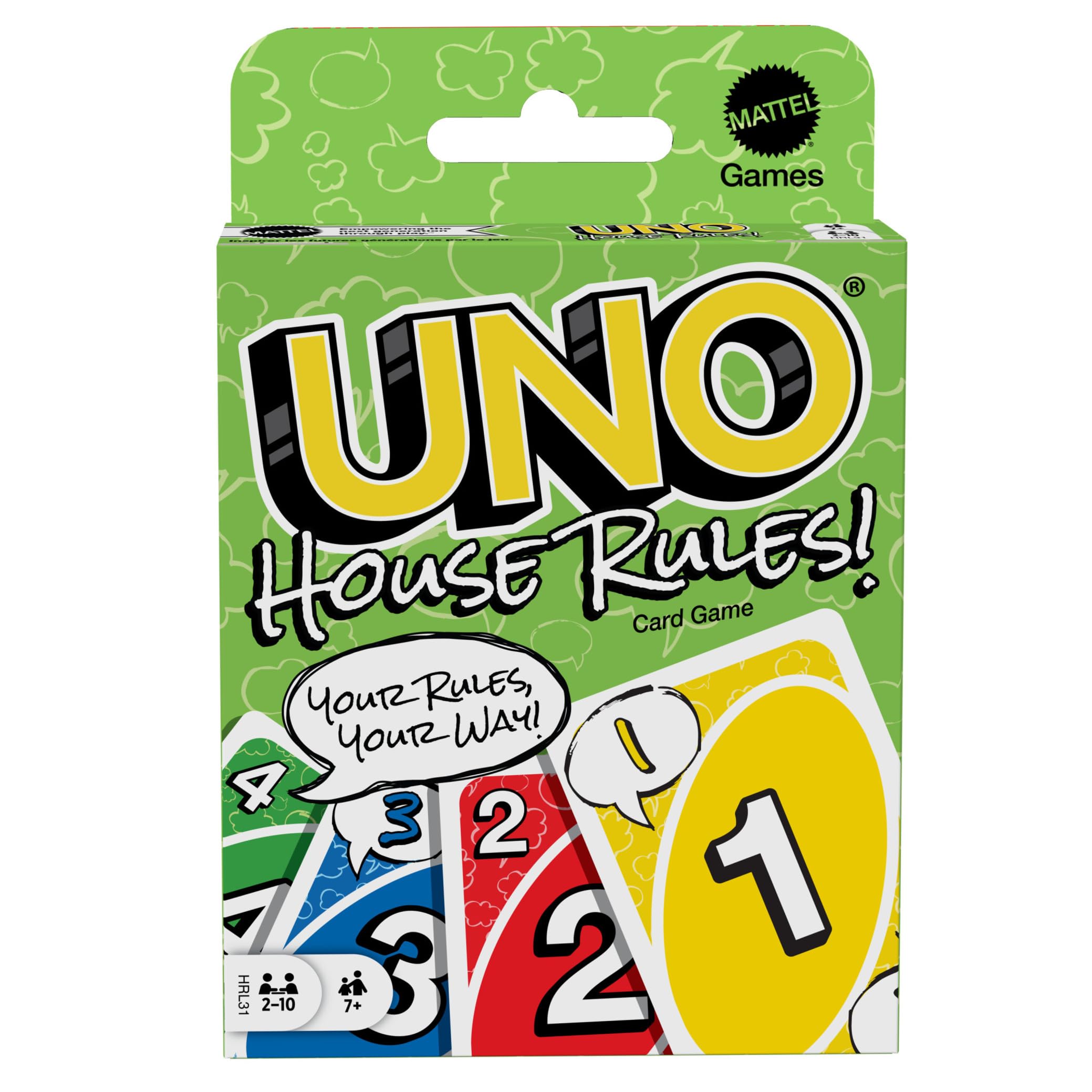 Mattel UNO House Rules Card Game for Family, Party & Travel - HRL31 1