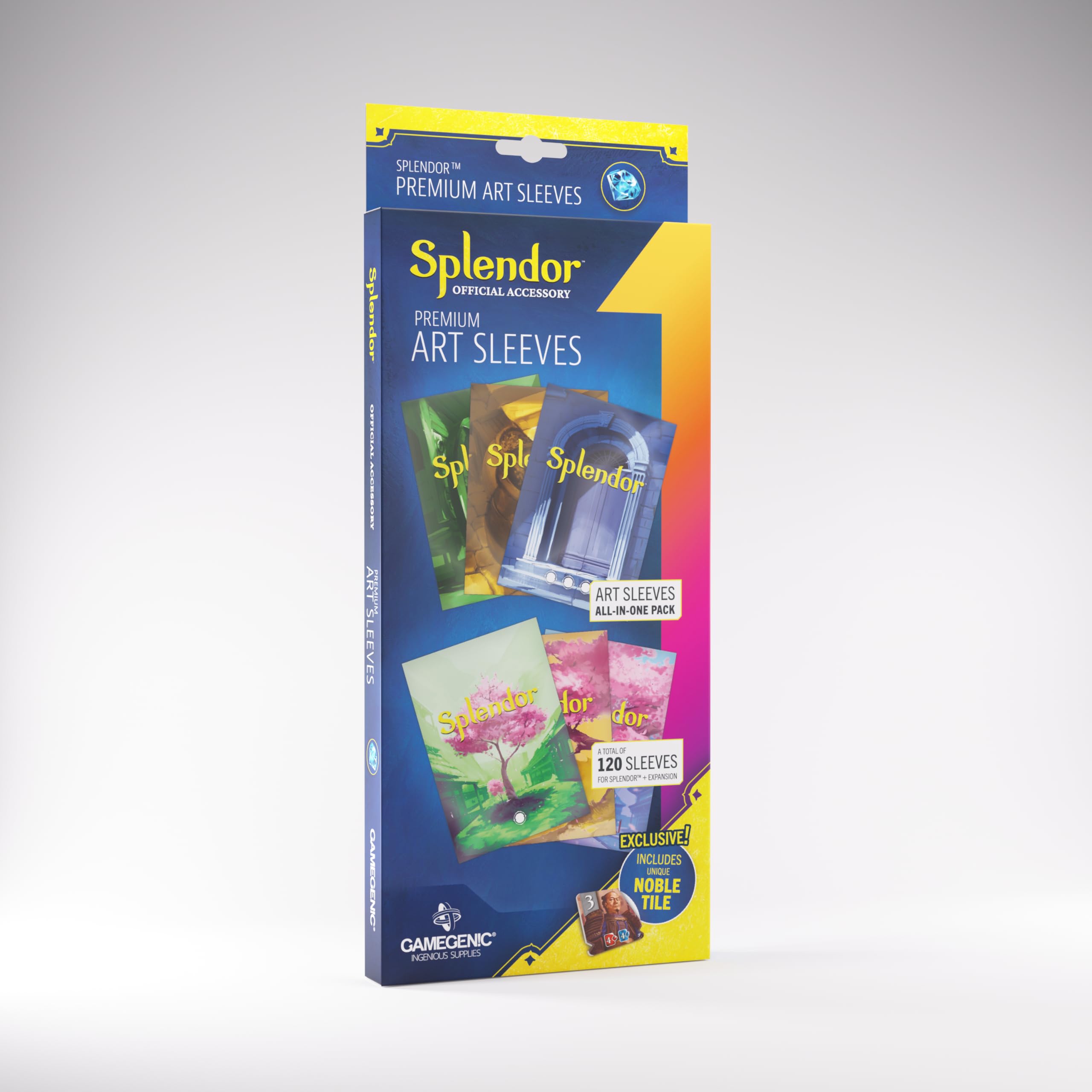Gamegenic Splendor Premium Art Sleeves – 120 Matte Sleeves for Splendor Base Game & Expansion