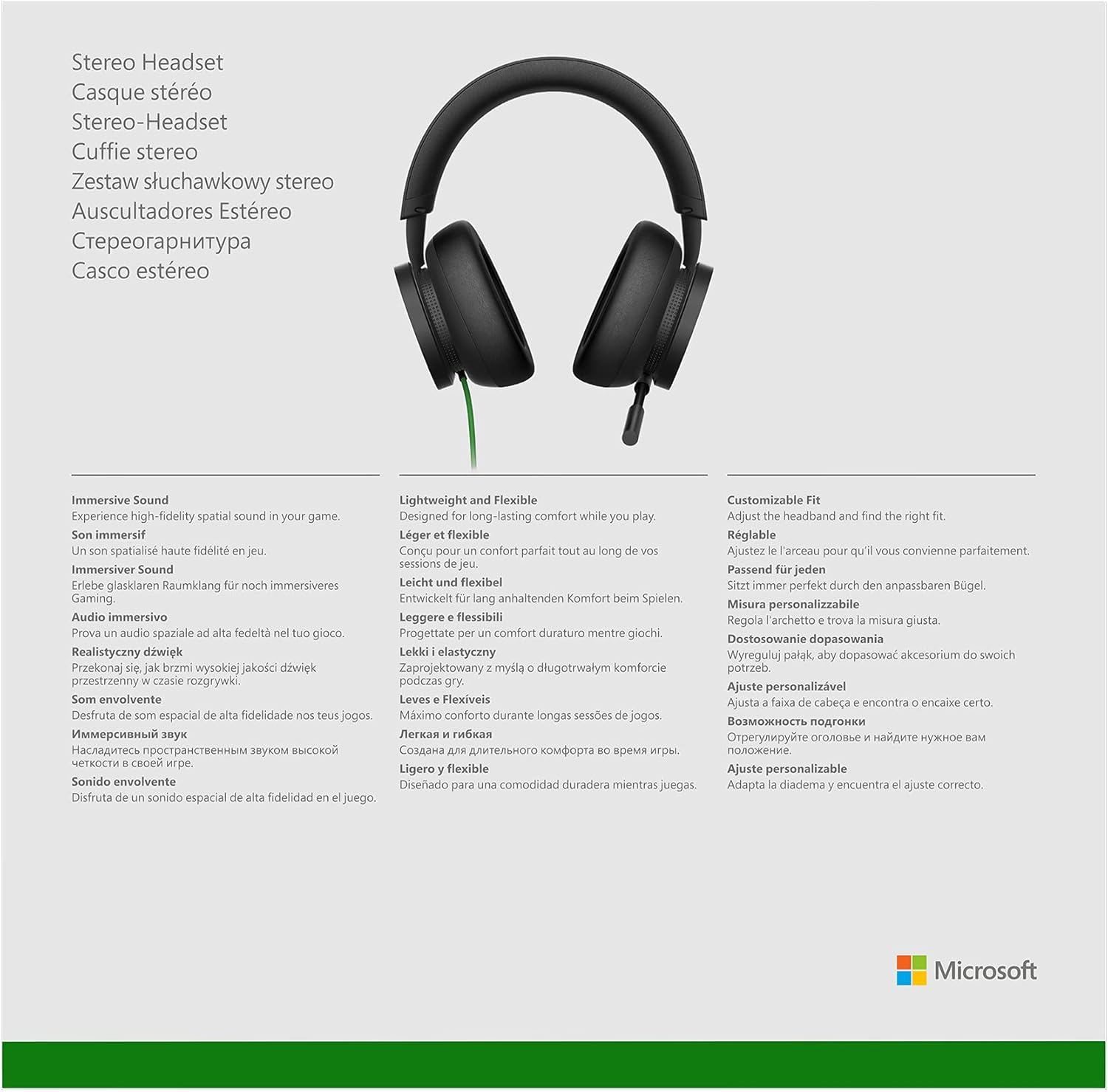 Xbox Stereo Headset for Xbox Series X|S, Xbox One, Windows PC – Wired Gaming Headset with 40mm Drivers, 3.5mm Jack, On-Ear Controls 8