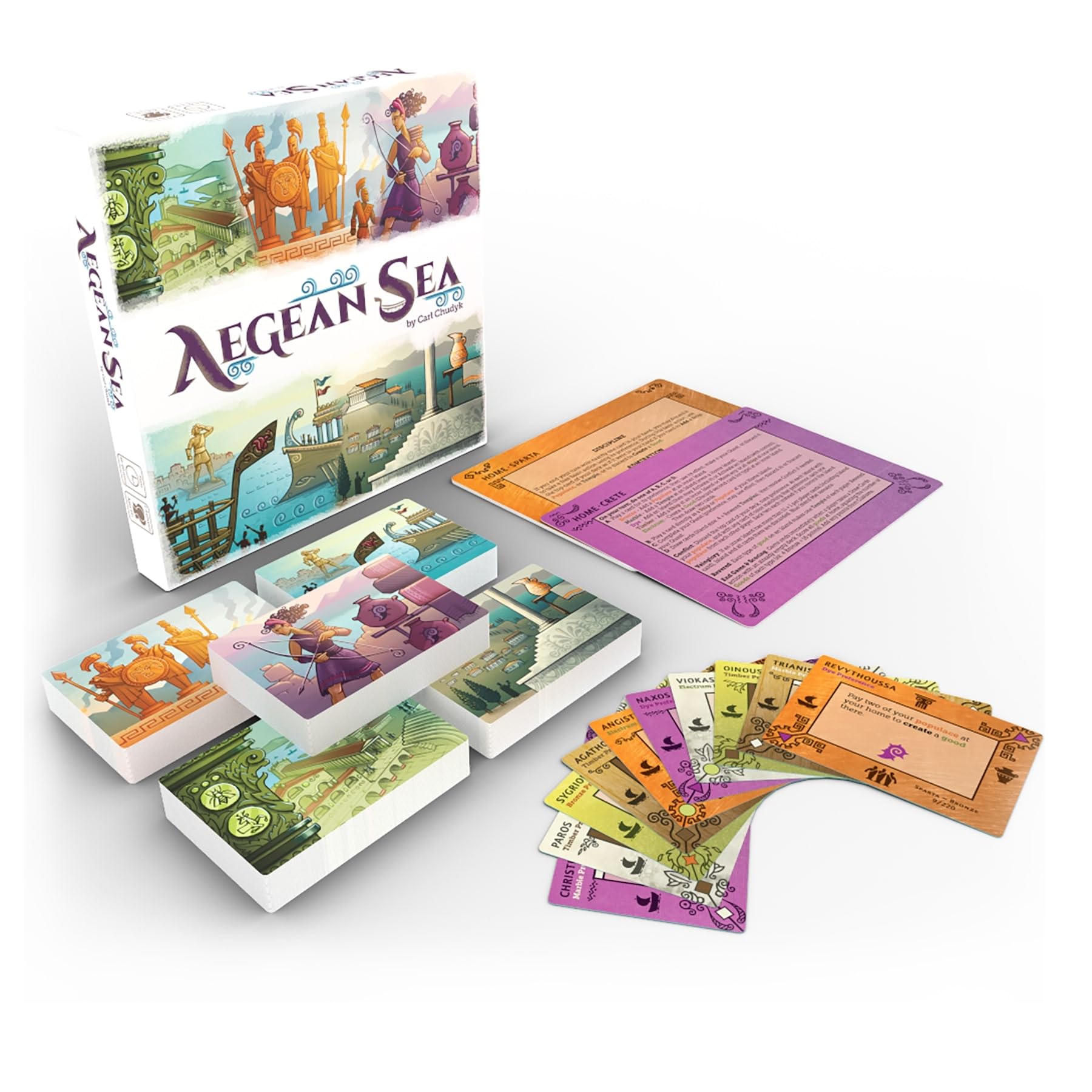Asmadi Games Aegean Sea Strategy Card Game | 220 Unique Cards | Ages 14+ 2