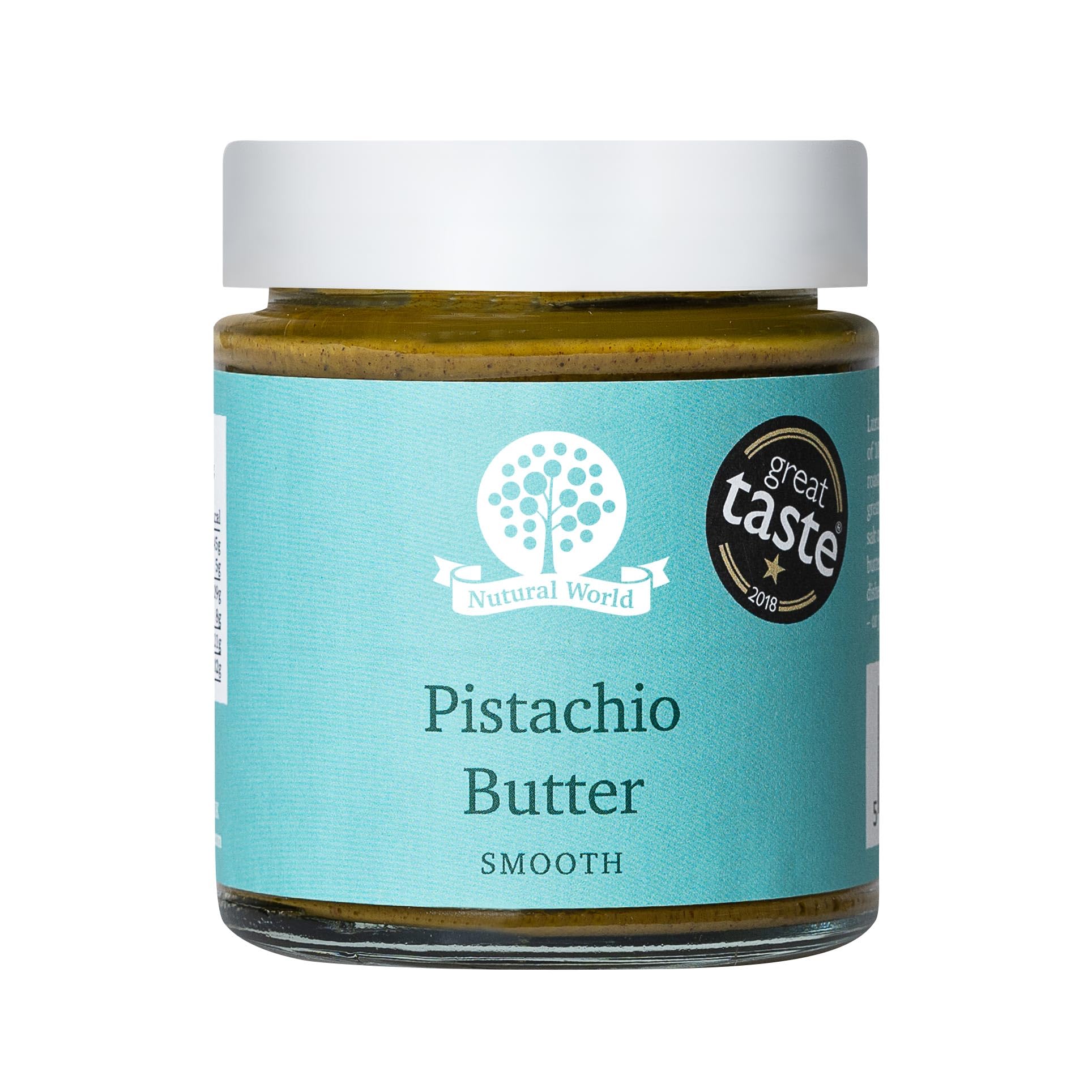 Nutural World Smooth Pistachio Butter - 100% Single Ingredient, No Added Sugar or Oil | 170g