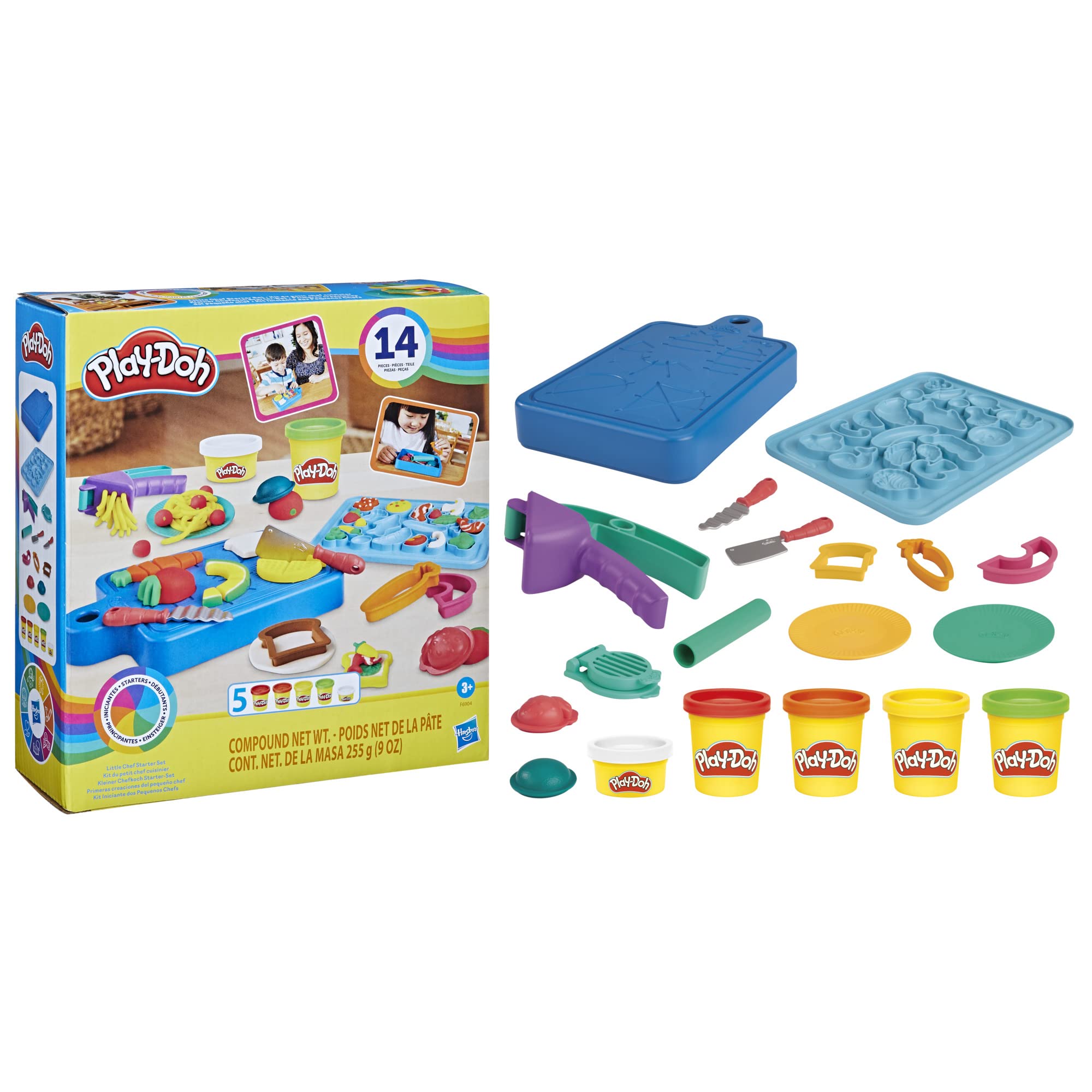 Play-Doh Little Chef Starter Set - 14-Piece Kitchen Playset for Ages 3+ 2