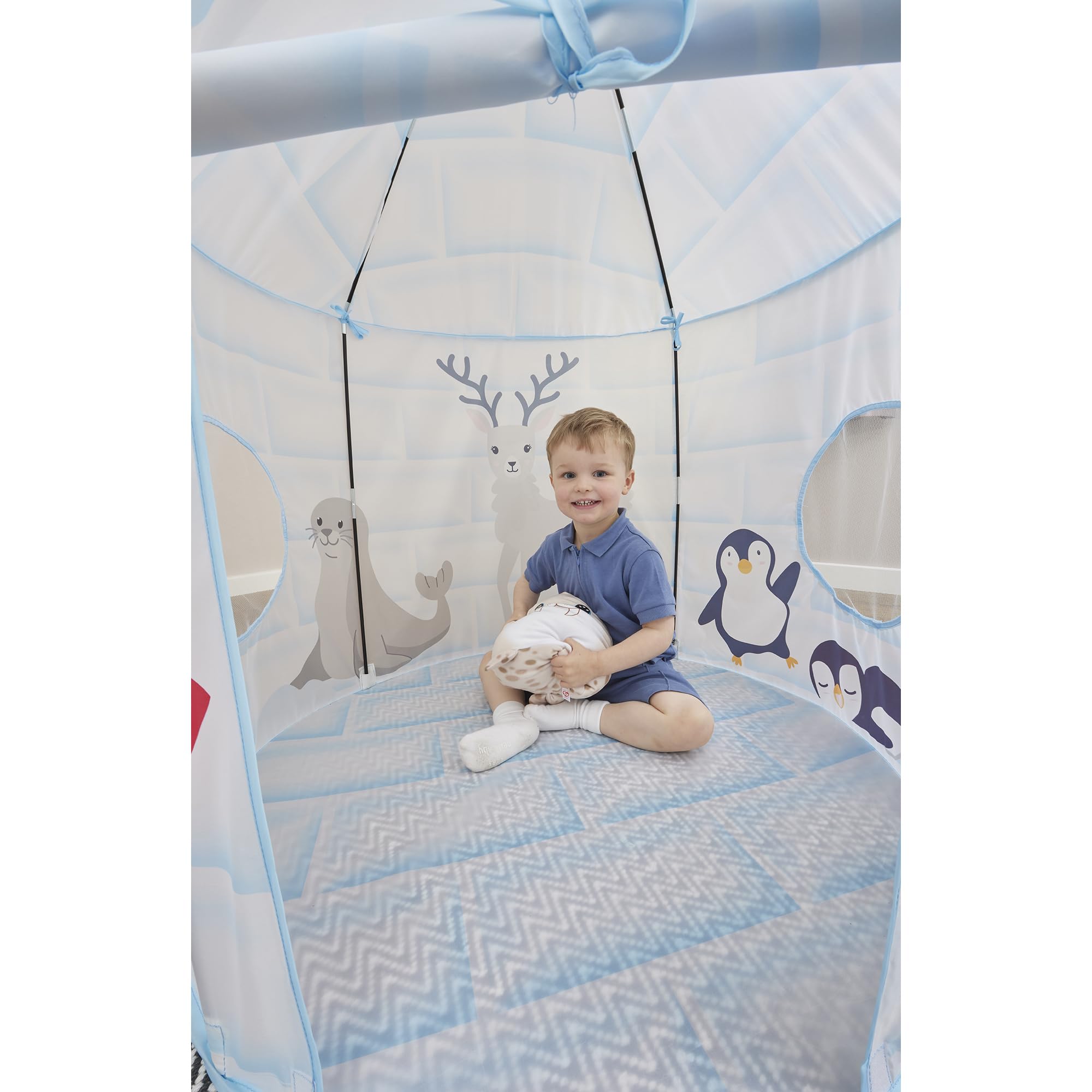 Liberty House Toys Arctic Play Tent - Igloo-Themed Play Space for Kids, Blue 11