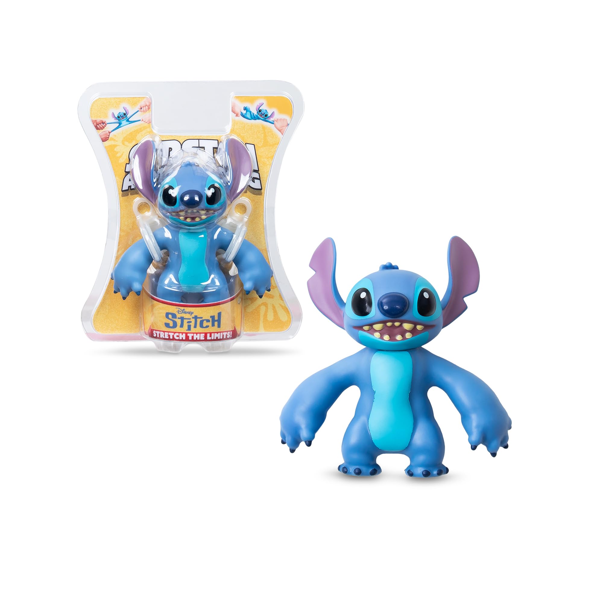 Basic Fun Stretch Armstrong Mini Disney Stitch - Pocket-Sized Stretchy Latex Figure
