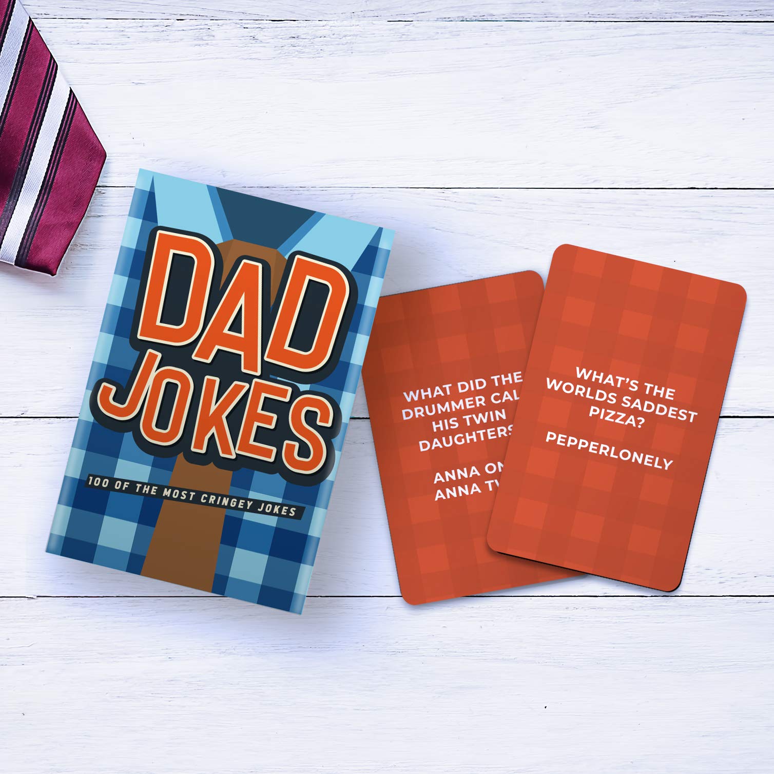 Gift Republic Dad Jokes Cards - 100 Cringey One-Liners | Paper Box | GR490067