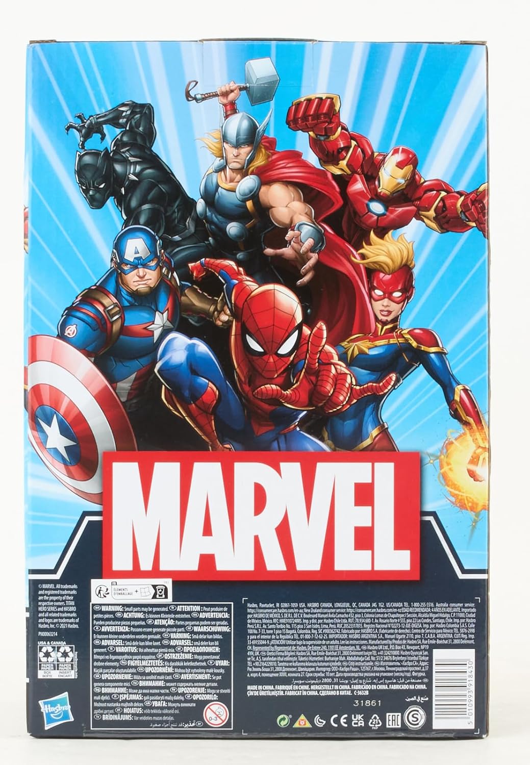 Marvel Titan Hero Series 6-Pack Action Figures - 30 cm Scale Super Heroes 6