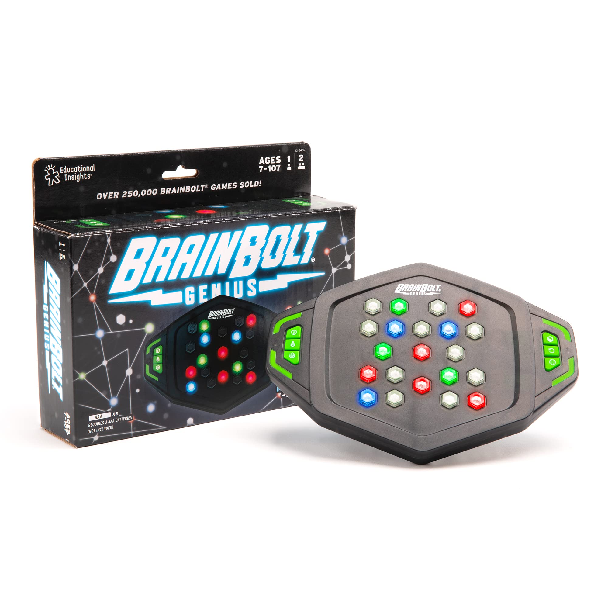 Learning Resources BrainBolt Genius - Electronic Memory Game for Kids & Adults Ages 7+ 3