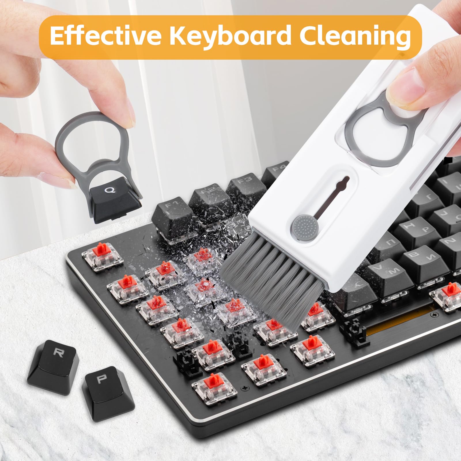 Alyvisun 11 in 1 Multifunctional Electronics Cleaning Kit for Laptop, Earphones, and Cameras | Grey 3