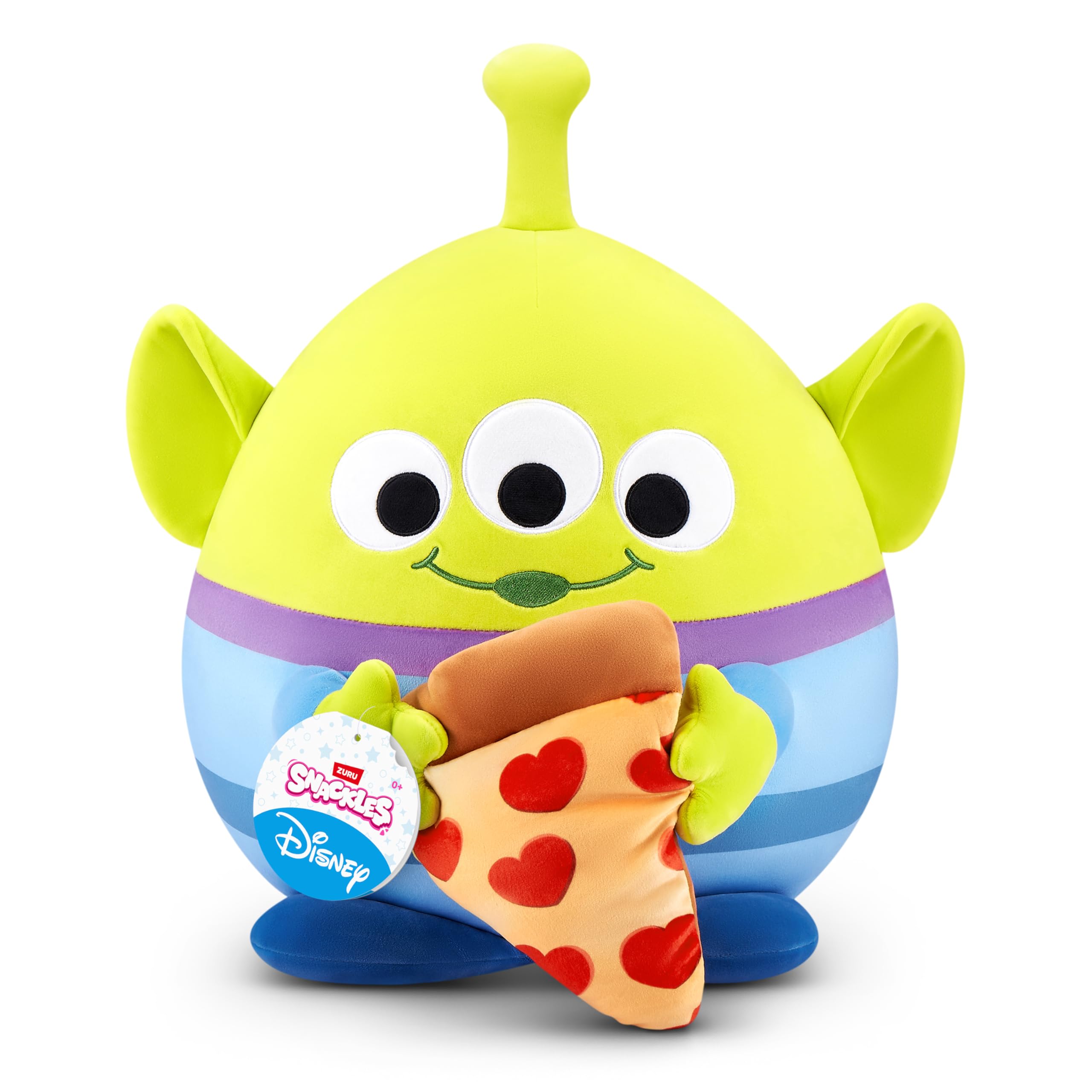 Snackles Disney 14-inch Plush (Alien) by ZURU - Super-Soft Stuffed Animal with Snack Accessory 1