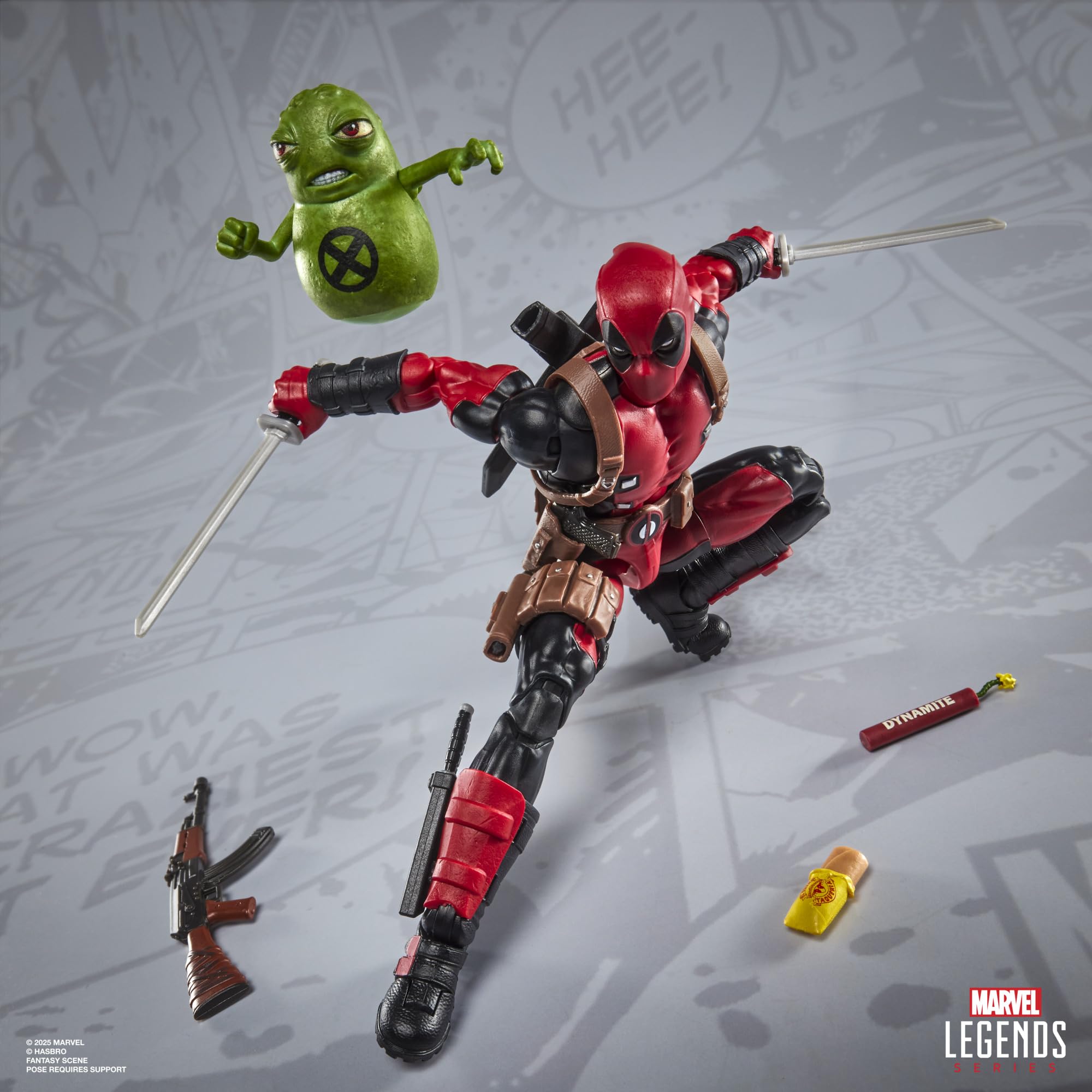Marvel Legends Maximum Series Deadpool Action Figure with Doop - 6 Inch Collectible with 24 Accessories 18
