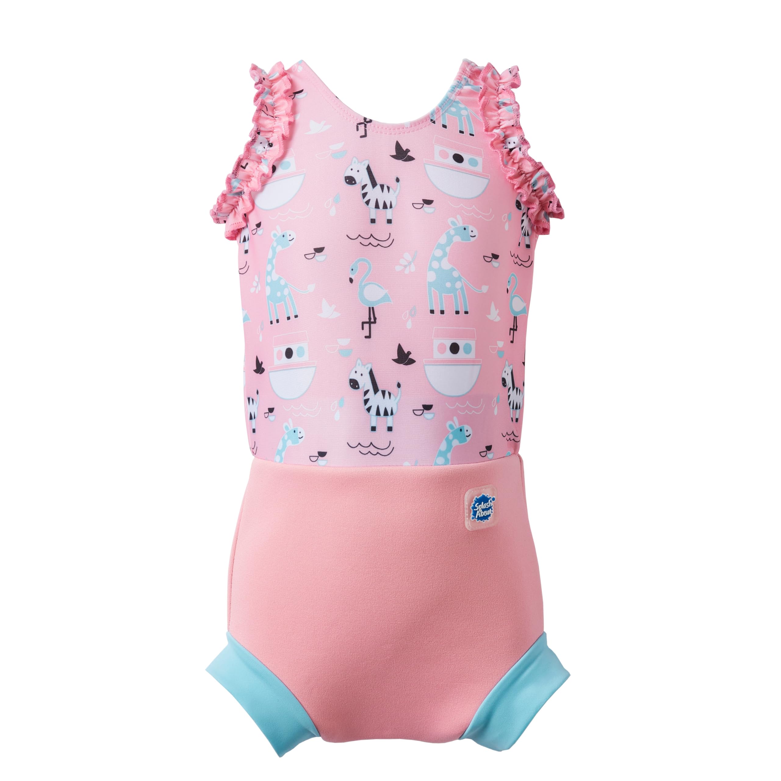 Splash About Happy Nappy Costume - Reusable Swim Nappy, UPF50+, Nina's Ark | 6-14 Months