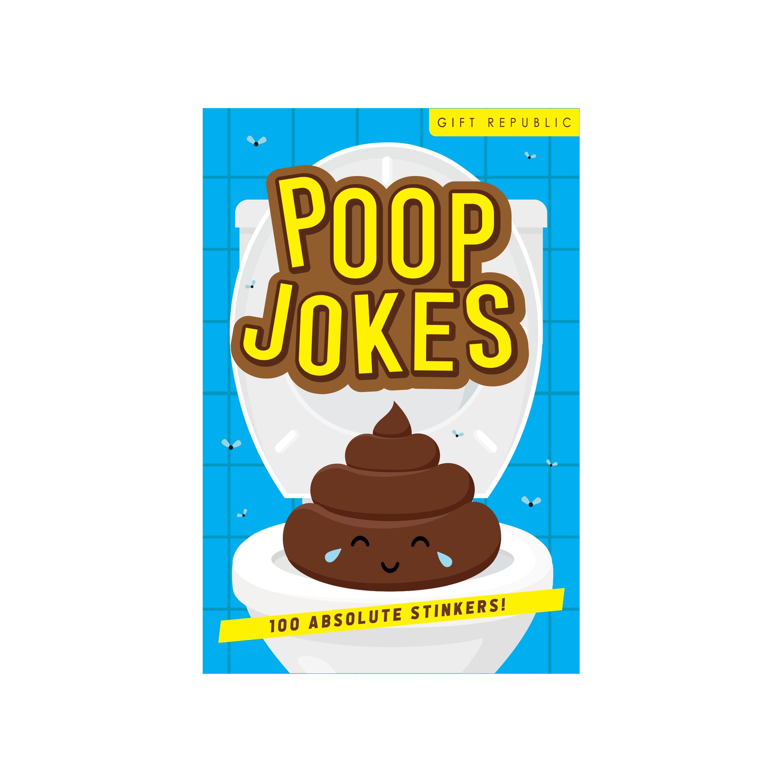 Gift Republic Poop Jokes Cards - 100 Hilarious Poo Jokes and Puns for Kids and Adults