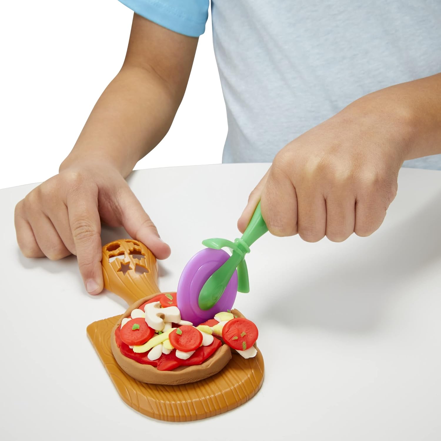 Play-Doh Kitchen Creations Pizza Oven Playset - 6 Colors & 8 Tools for Kids 3+ 8