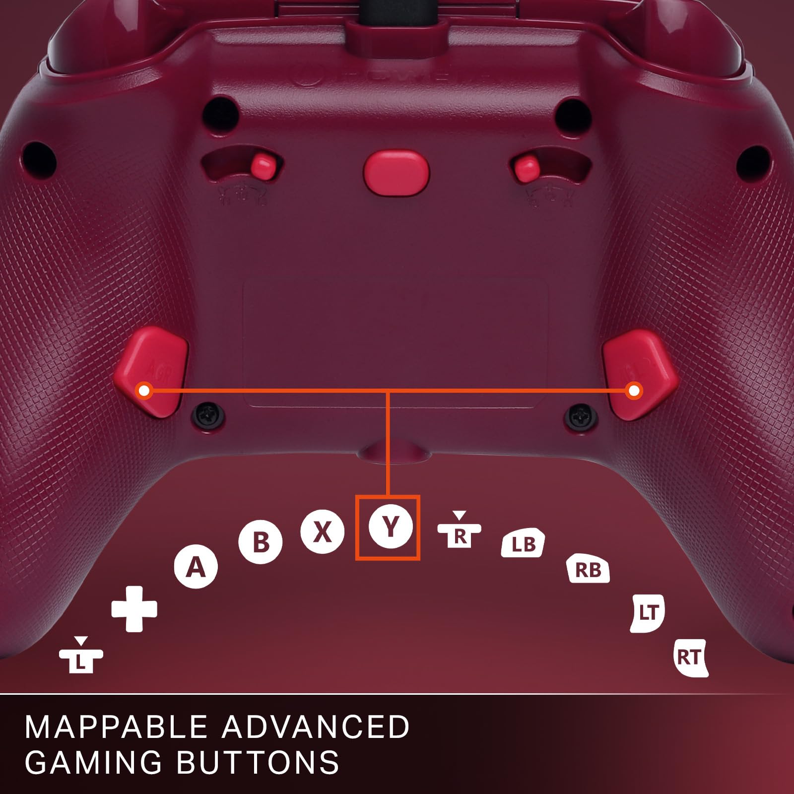 PowerA Advantage Wired Controller - Red Blaze [Xbox Series X|S] 4